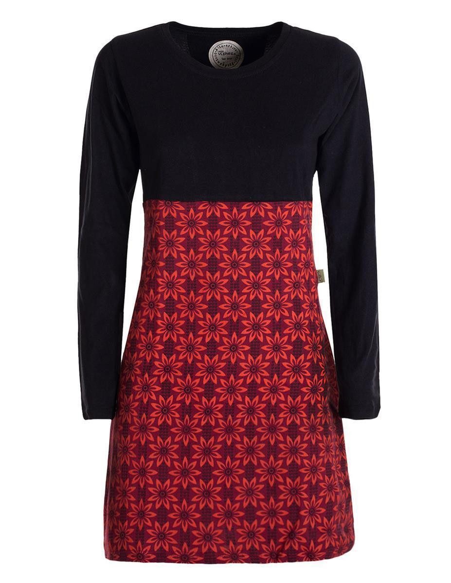 Vishes Tunikakleid Damen Langarm Longshirt-Kleid Sweatkleid Tunika-Kleid Sh günstig online kaufen