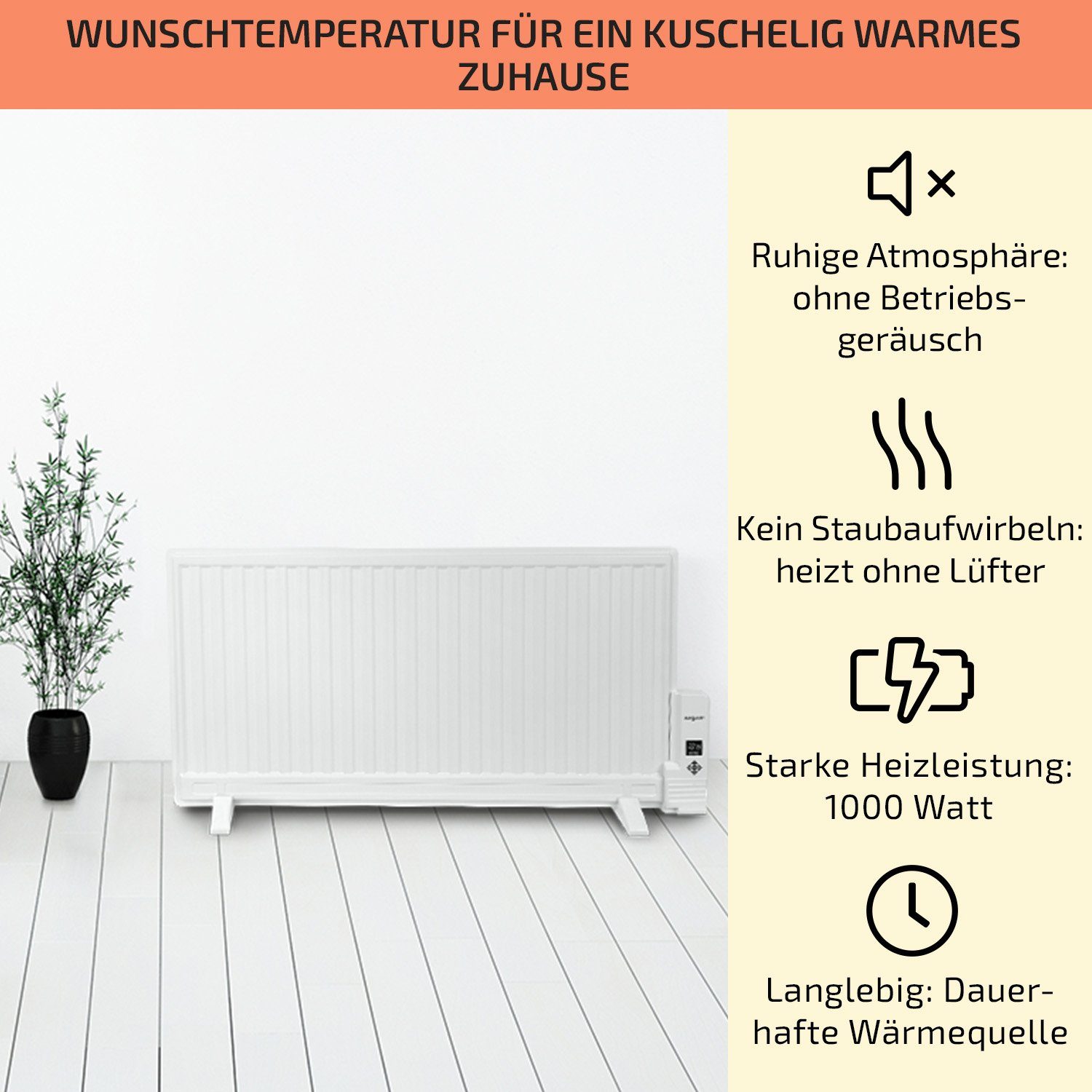 ONECONCEPT Heizstrahler Wallander, 1000 W, Ölradiator günstig online kaufen