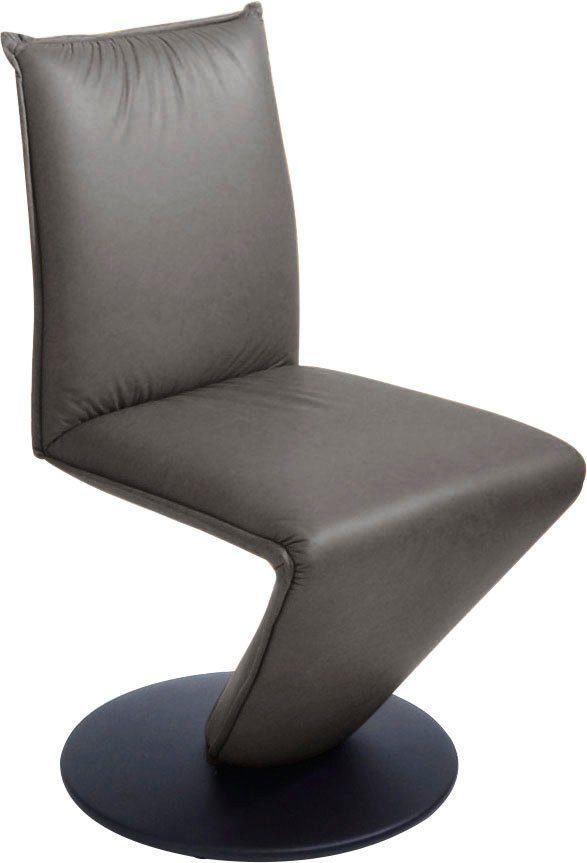 Metall Drehstuhl schwarz Drive, in Wohnen Sitzschale, mit federnder K+W & Komfort Struktur Stuhl Drehteller