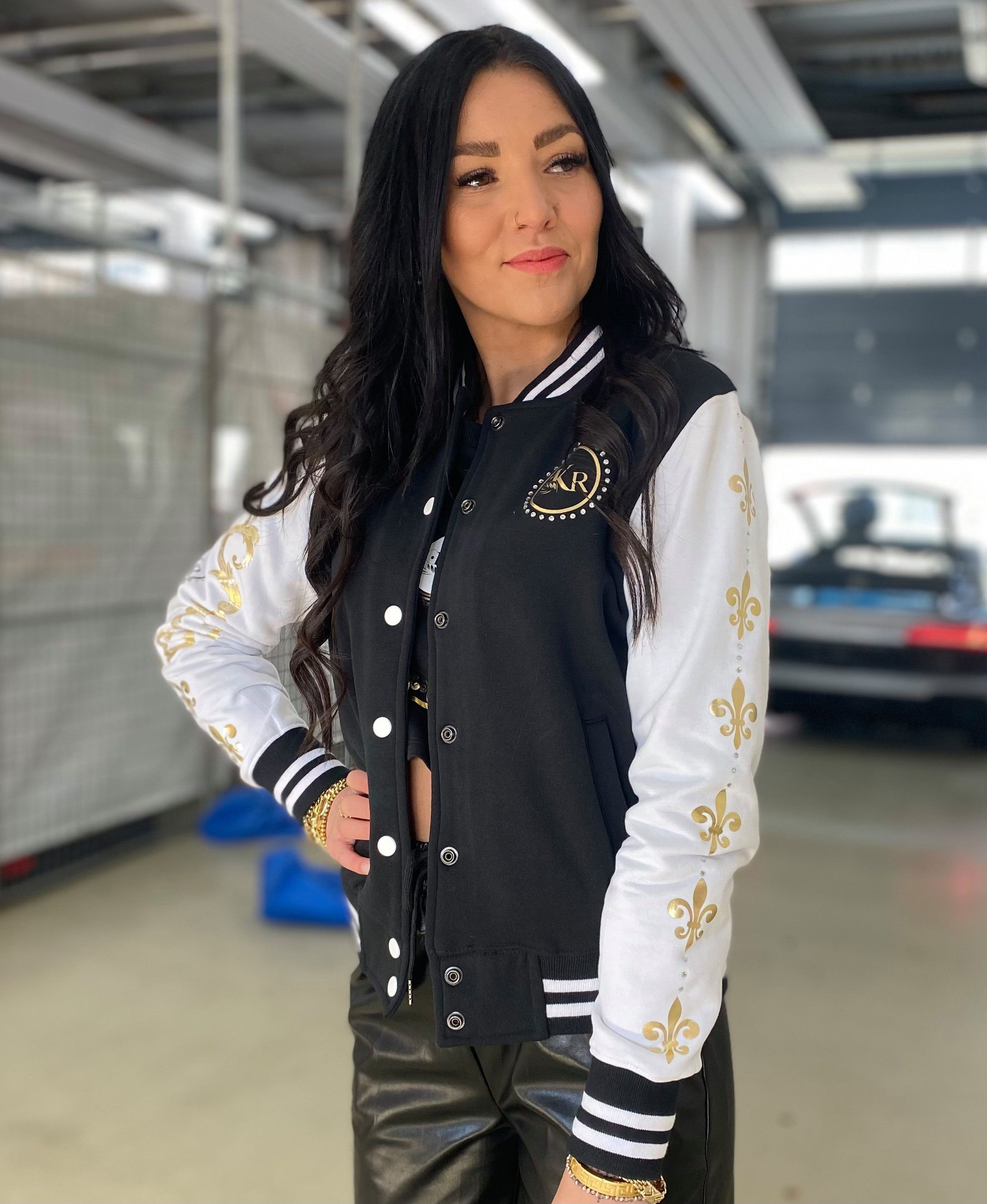KR-Industries Collegejacke KR Jacket Gold Designerjacke mit goldenen Applik günstig online kaufen