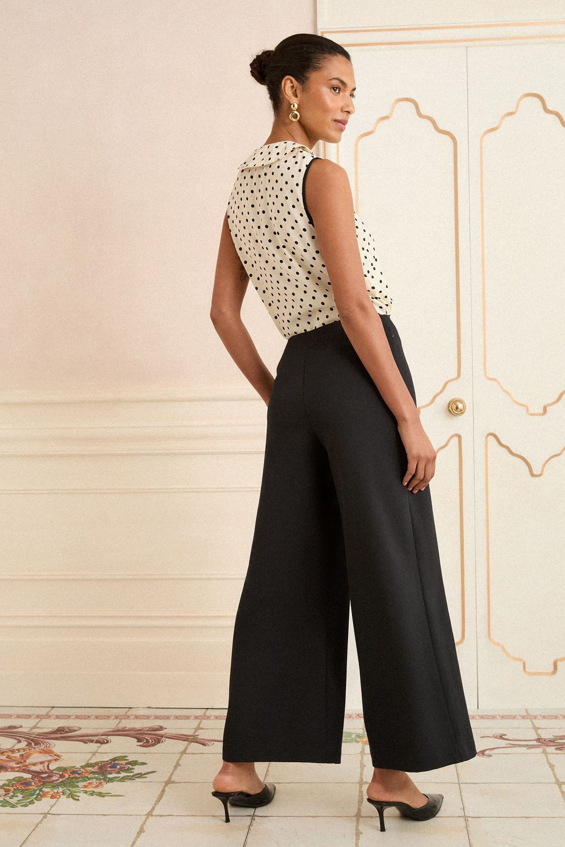 Love & Roses Palazzohose Love & Roses Hose mit weitem Bein (1-tlg) günstig online kaufen