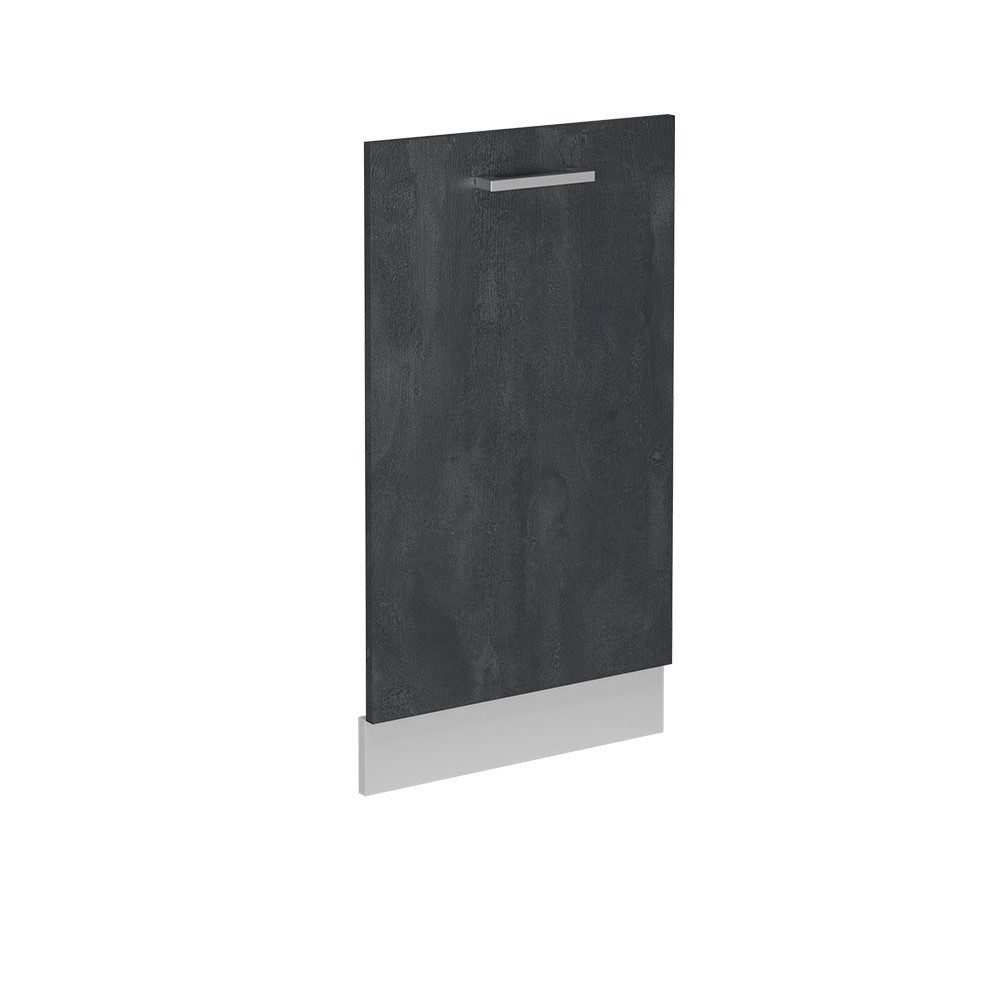 Vicco Frontblende R-Line, Schwarz Beton/Weiß, 45 cm ohne Arbeitsplatte (1 St)