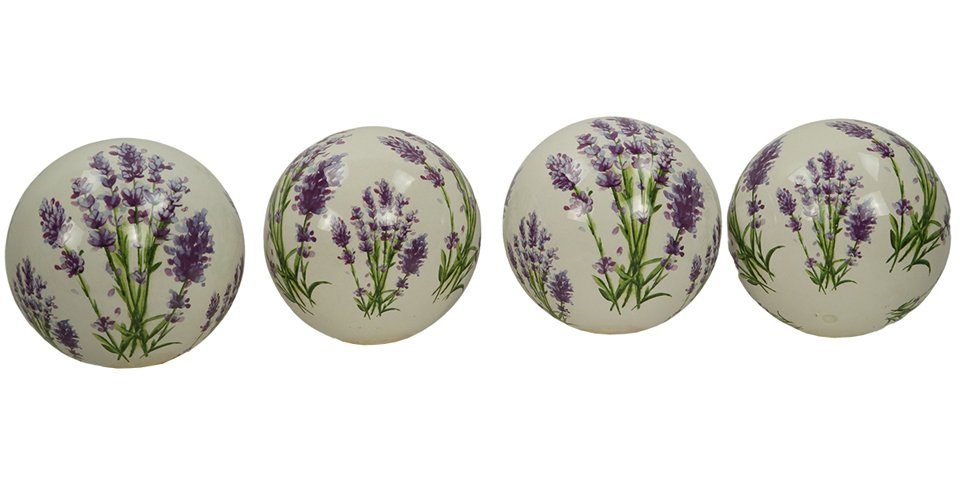 Denk Dekokugel 4er Set Dekokugel Lavendel