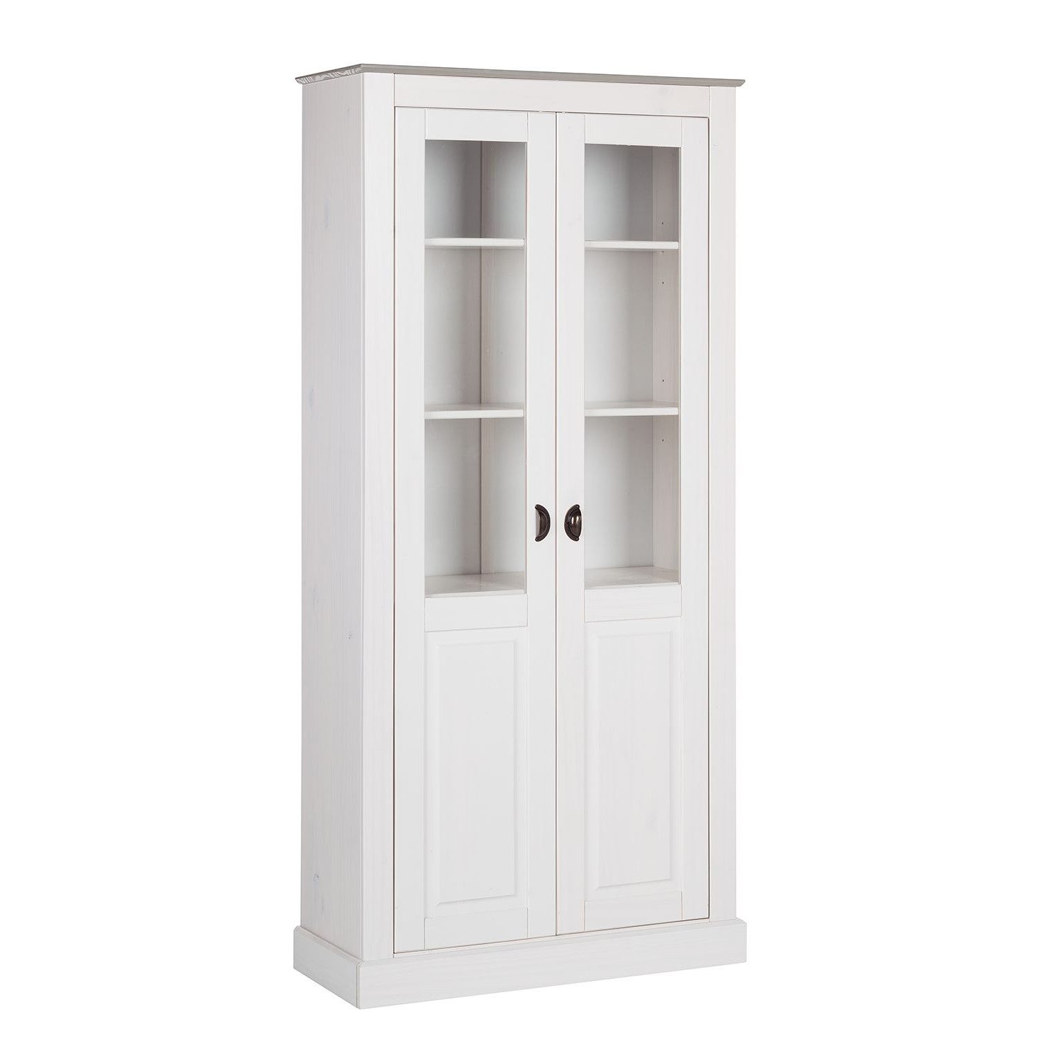 loft24 Standvitrine Tommy Vitrine, Kiefer Massivholz, günstig online kaufen