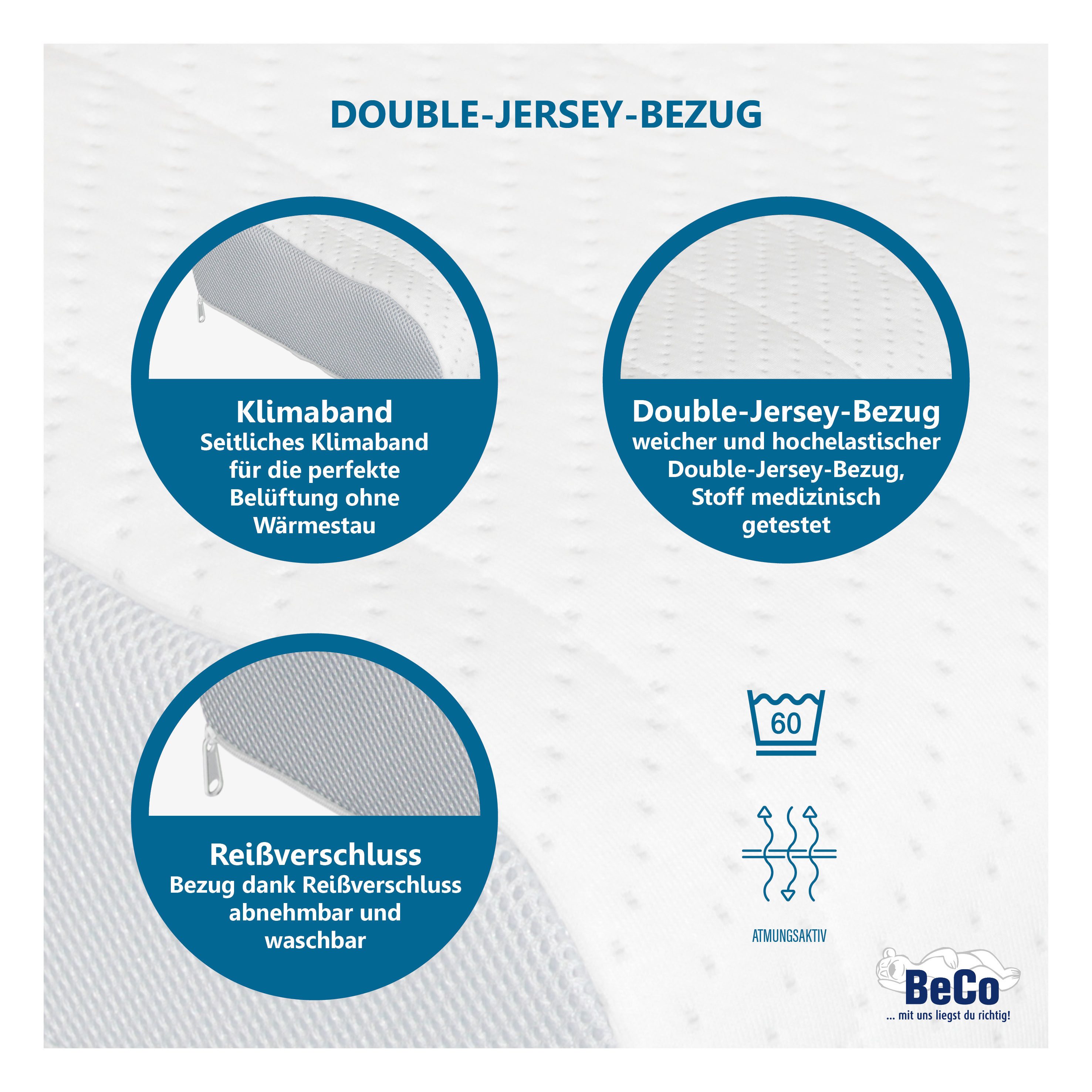 Beco Nackenstützkissen VarioMed, Bezug: Doppeltuch, Kern aus Gelschaum & Gesundheitsprodukt nach ZPmed® – Bild 4 von 5