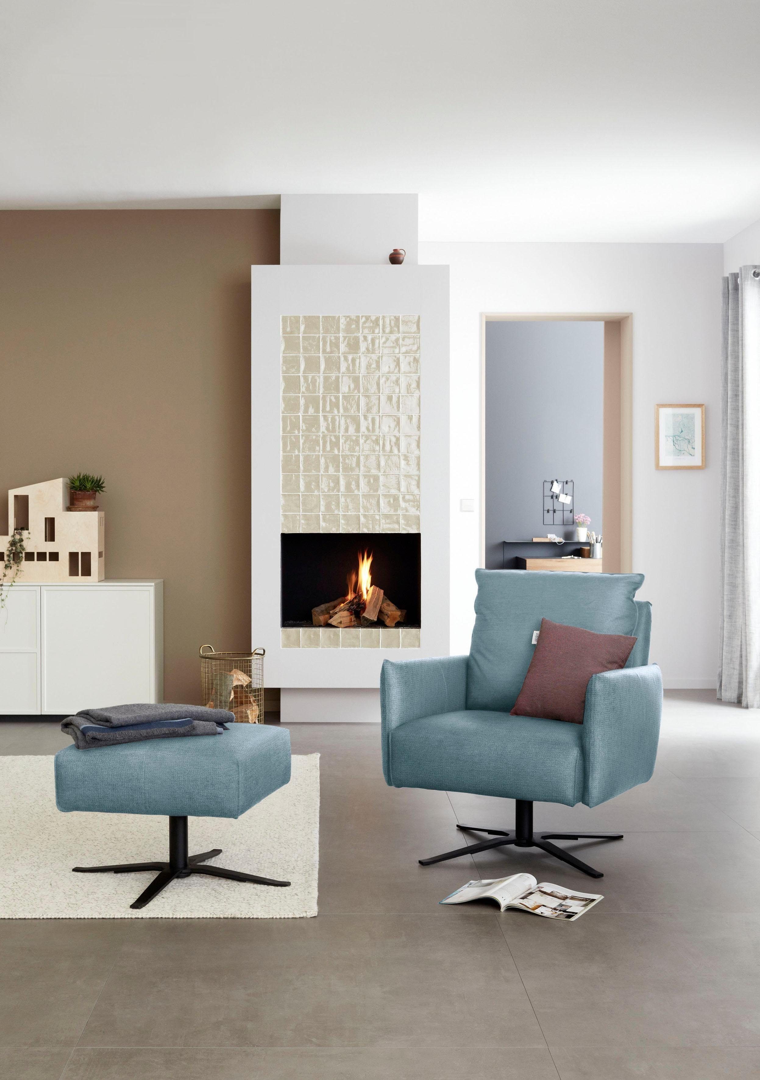 SCHÖNER WOHNEN-Kollektion Sessel Lineo Drehsessel, bequem und komfortabel, Clubsessel und Loungesessel, 360° drehbar