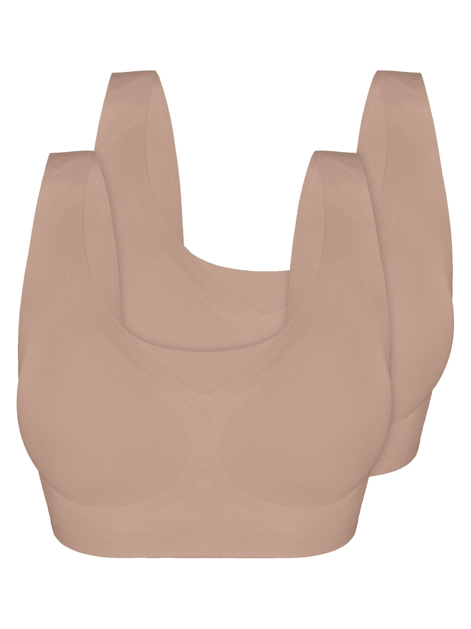 Sassa Bustier 2er Pack Bustier Bonded Micro (Packung, 2-tlg)