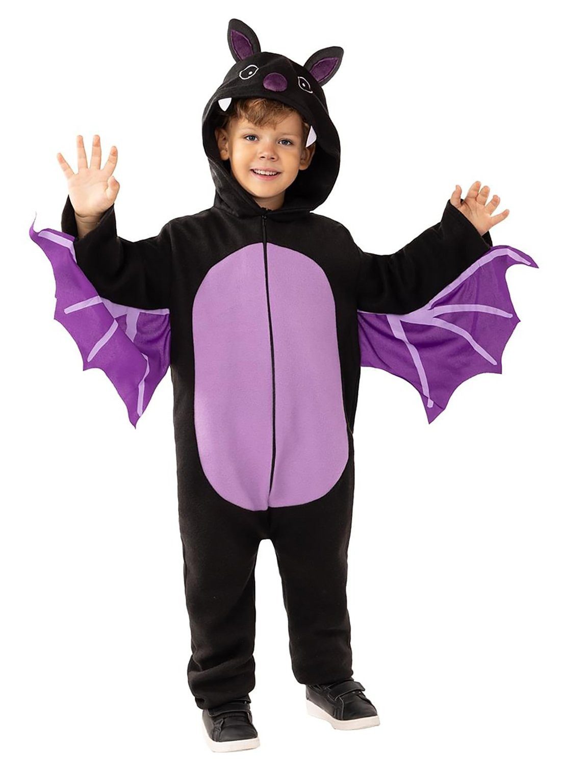 Funidelia Kostüm Fledermaus Karnevalskostüm Faschingskostüm Kinder, Süßer und gemütlicher Overall für kleine Flatterviecher