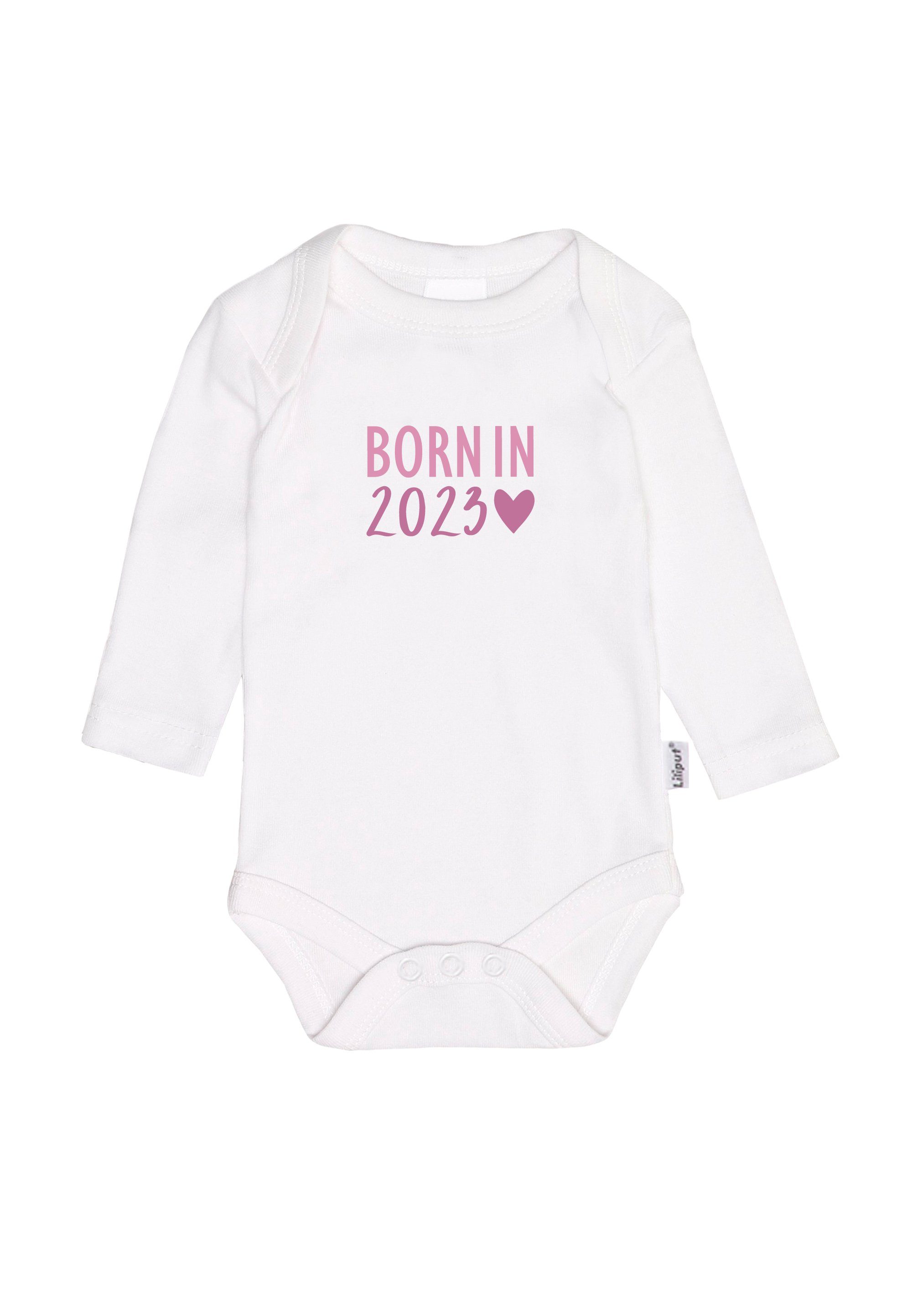 Print, Passform Liliput bequemer 2023 mit 2er-Pack mit niedlichem born Langarmbody Praktisches Body in 2er-Pack