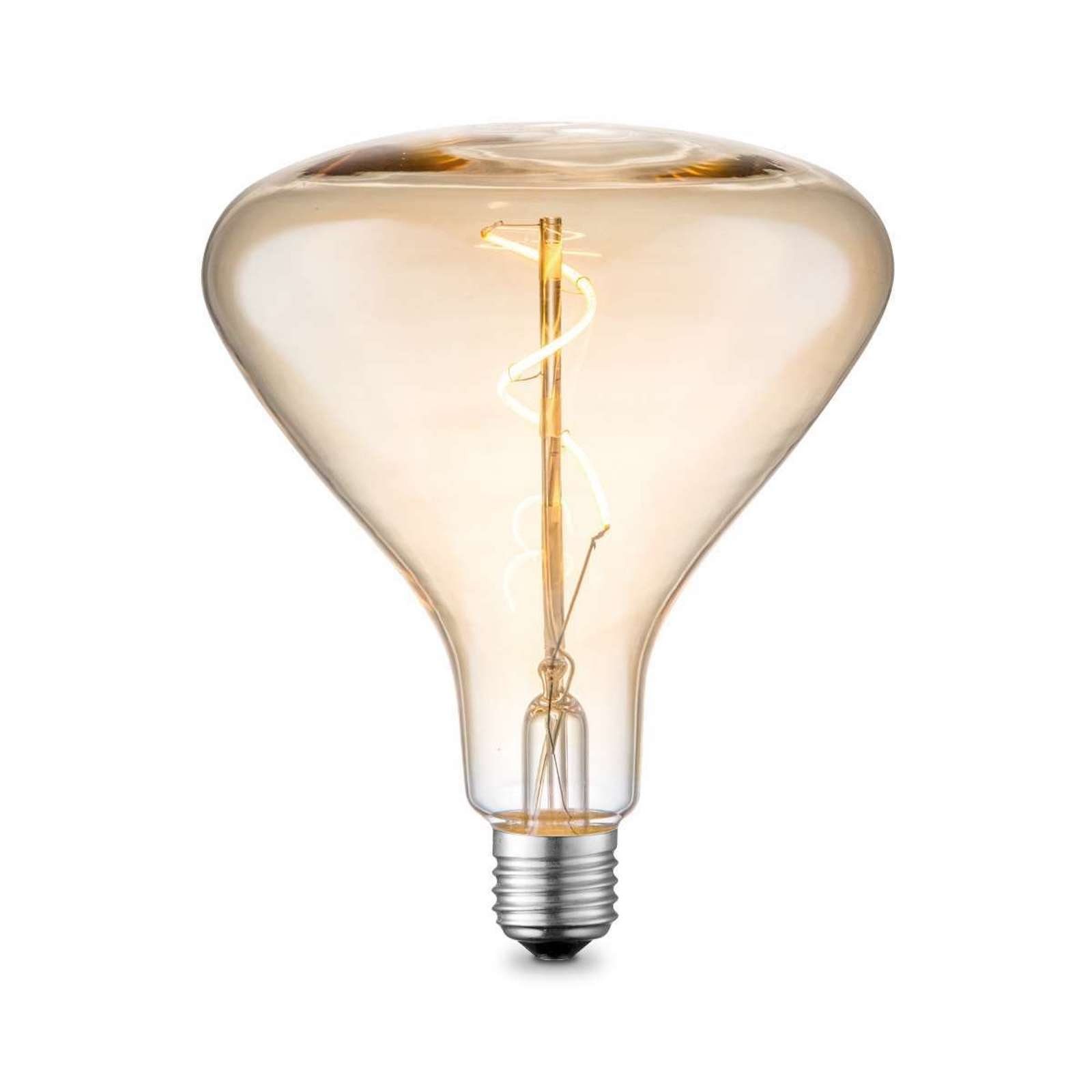 GLOBO LEUCHTEN Deckenleuchten »GLOBO LED-Leuchtmittel Glühbirne  trichterförmig Glas amber 14 cm 11474«