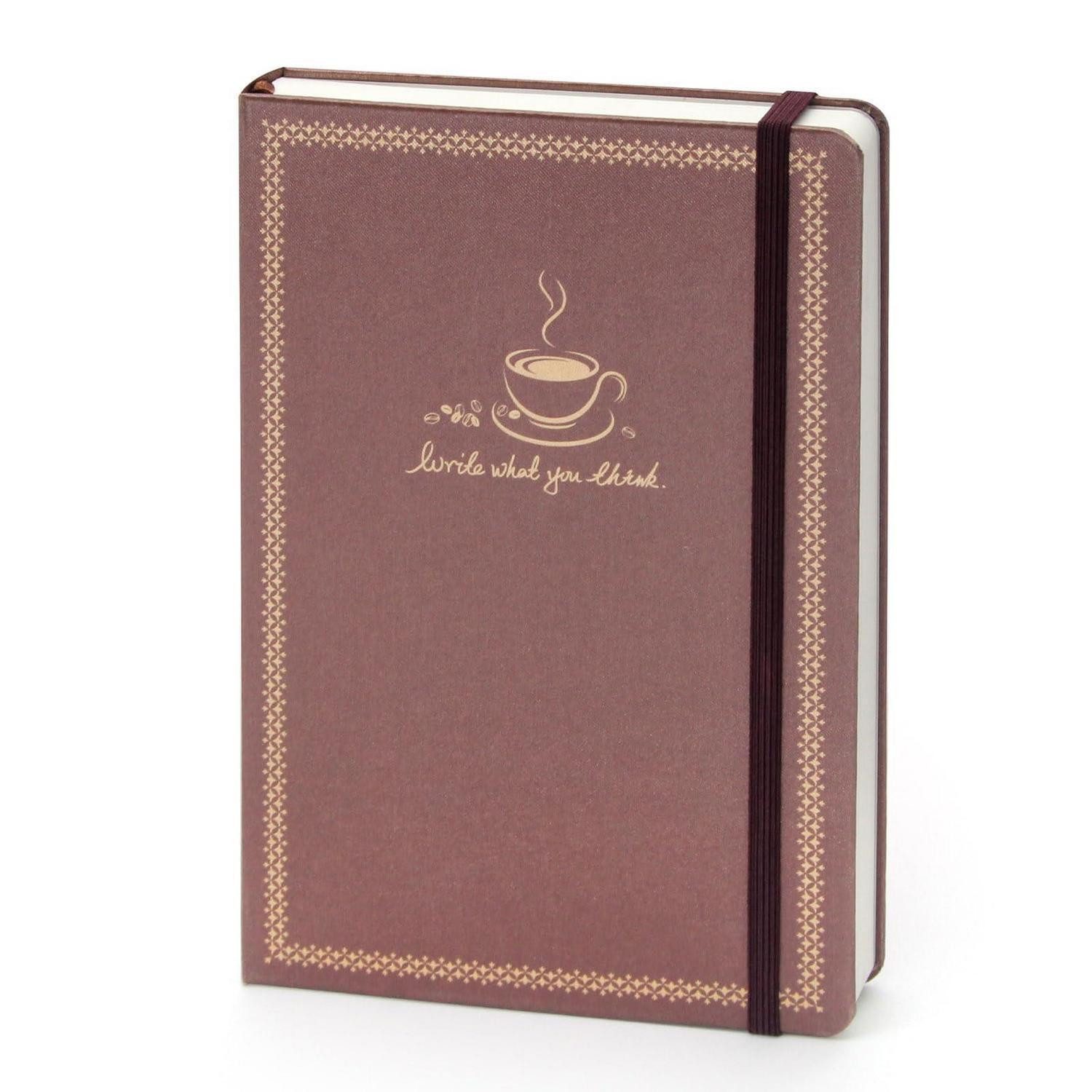 LuxusKollektion Notizbuch Notizbuch A5 Blanko Stoff Golddruck Vintage Journal