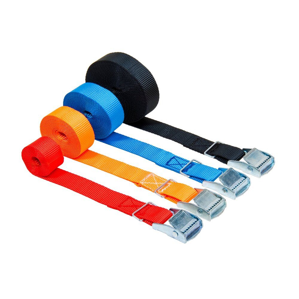 Zurrgurt Spanngurt, Zurrgurt 25mm, 3m, 250kg Klemmschloss, blau