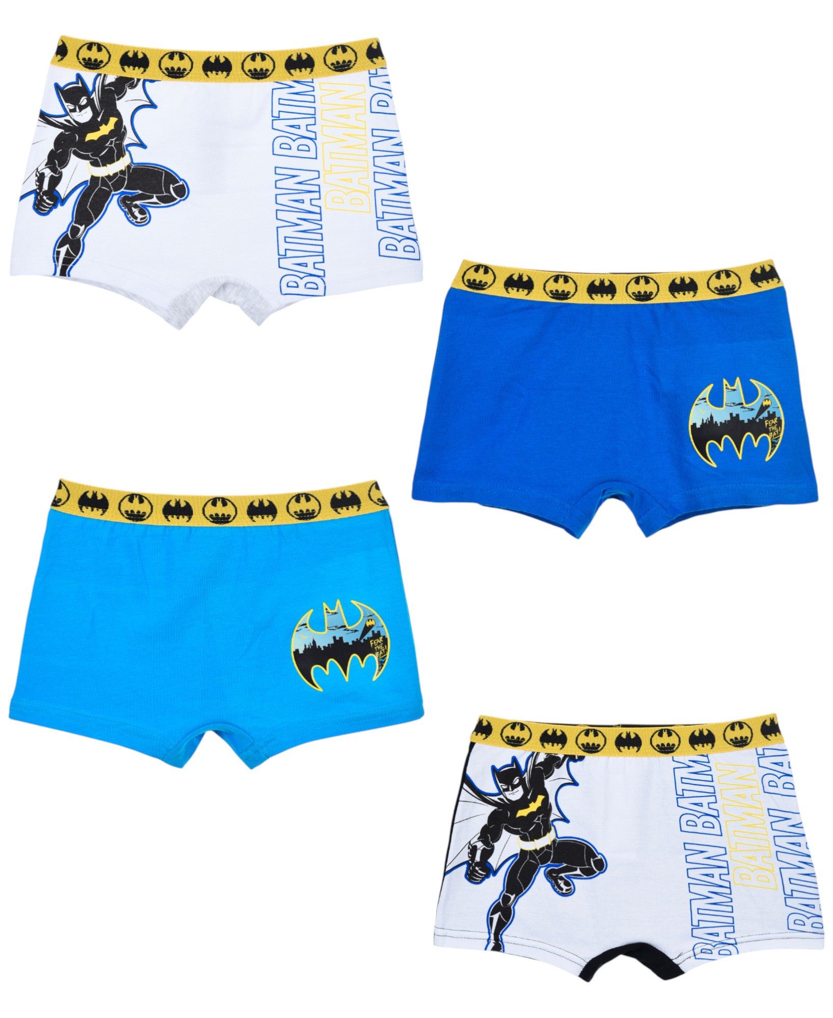 Batman Boxershorts DC COMICS (4-St) Jungen Boxershorts Unterhose Gr. 104 - 140 cm