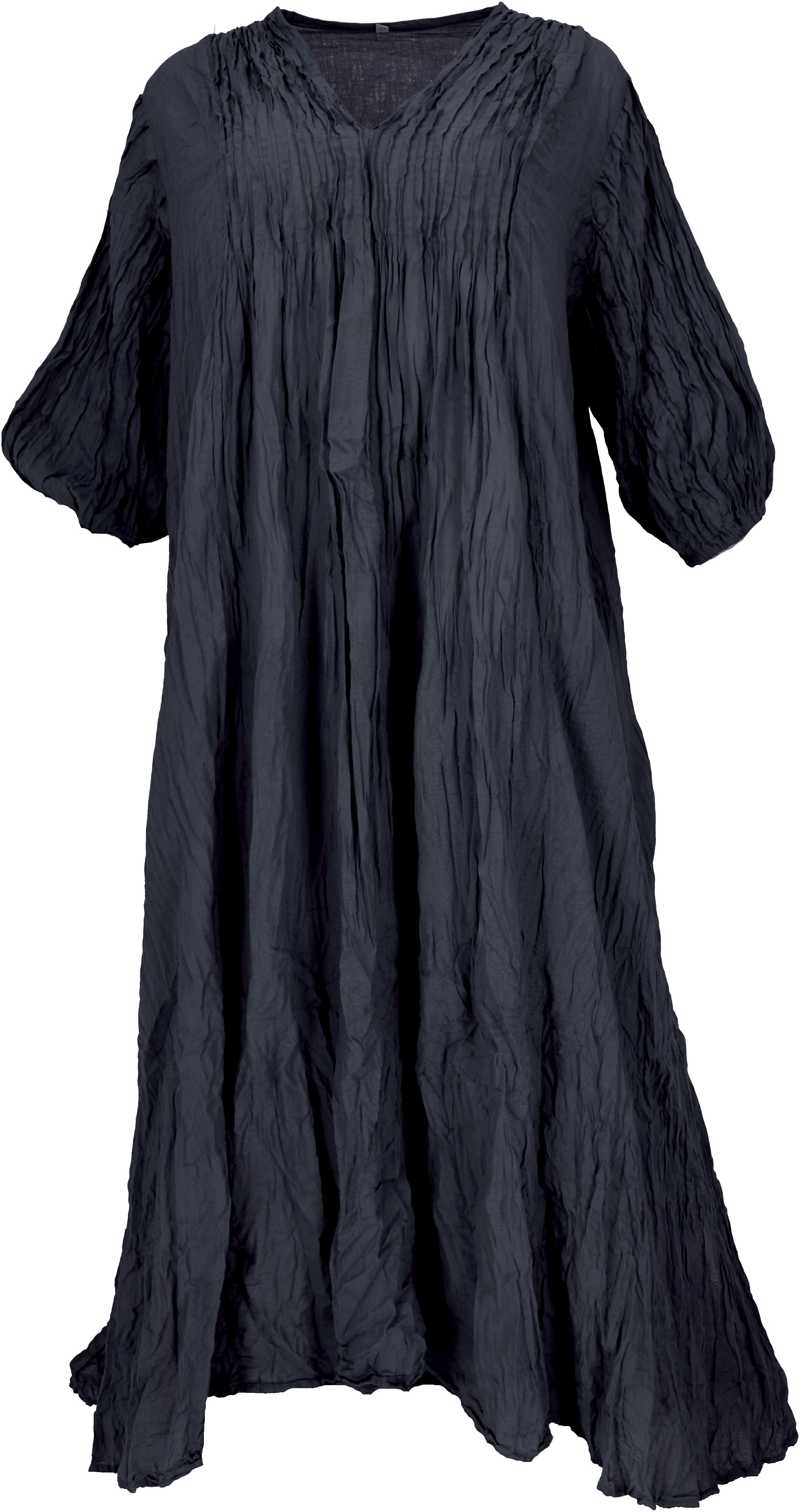 Bekleidung Midikleid alternative schwarz für.. Guru-Shop langes luftiges Sommerkleid Maxikleid, Boho