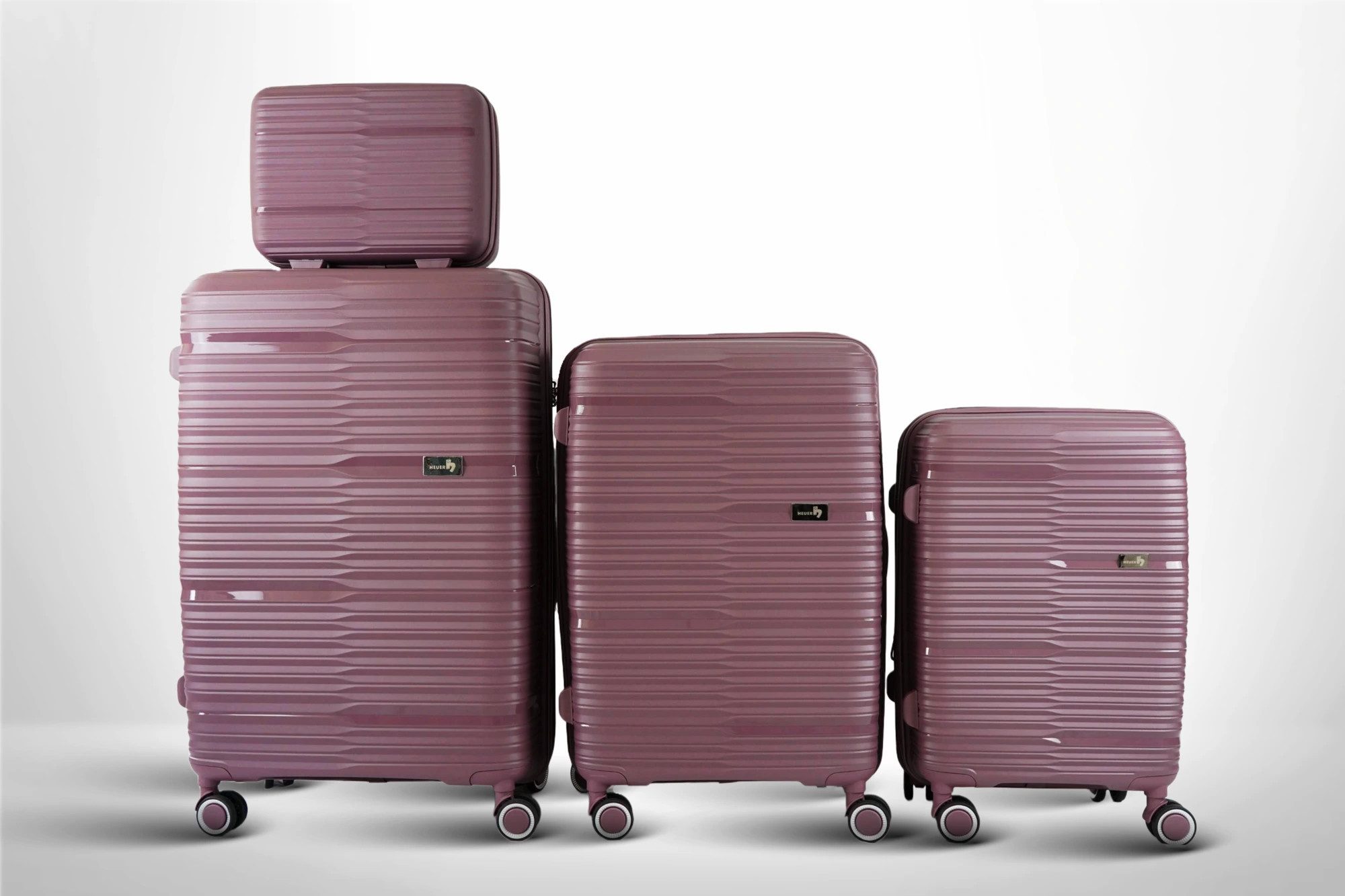 Kofferset "Tina", PP Material, 4-teilig, Hartschalenkoffer, 14/20/24/28