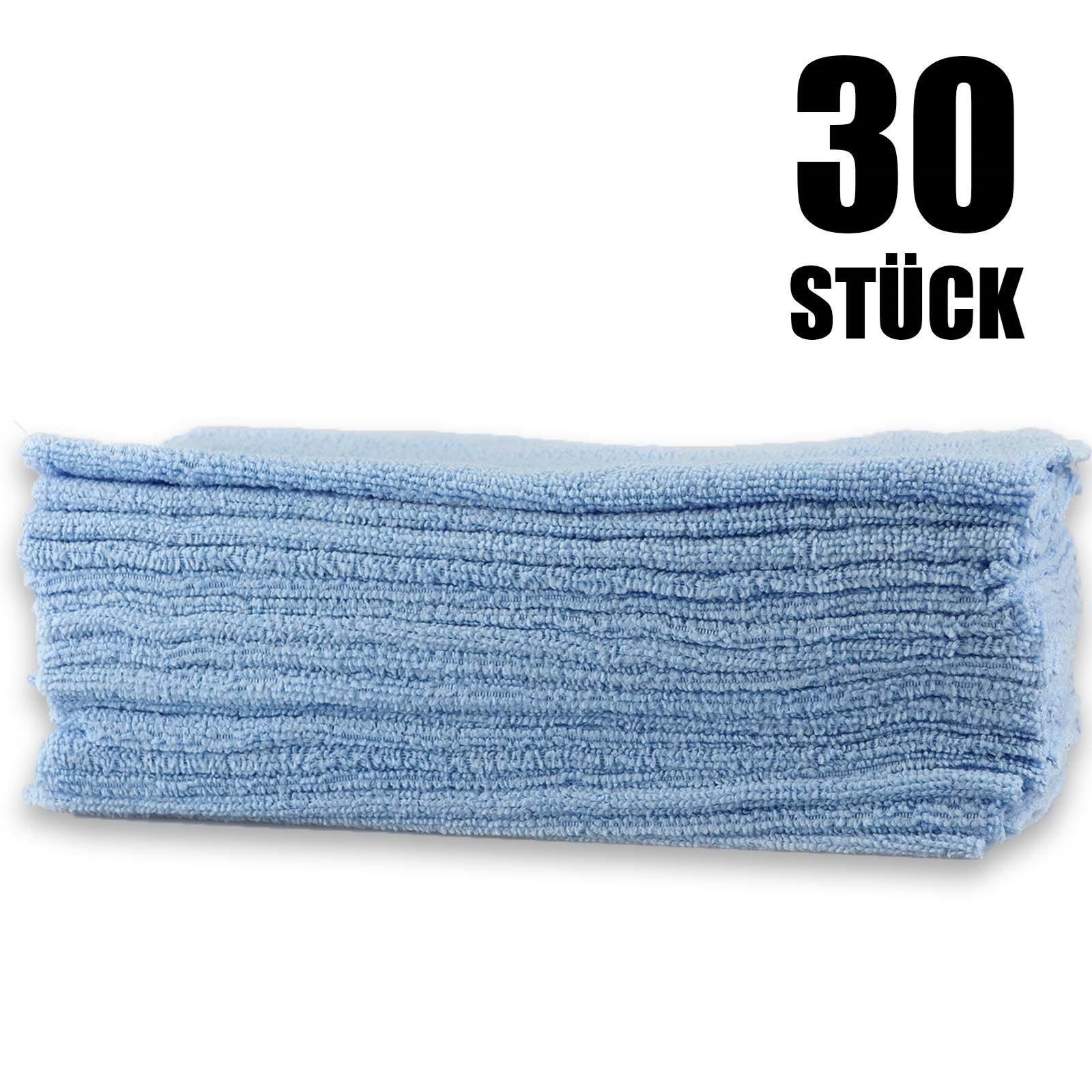 Plentyfy cm, - & Stk., in Blau Mikrofasertuch 30 (30 Mikrofastertuch 30x30 Clean Allzweck Spenderbox), Tücher Grab Mikrofasertücher Spültuch