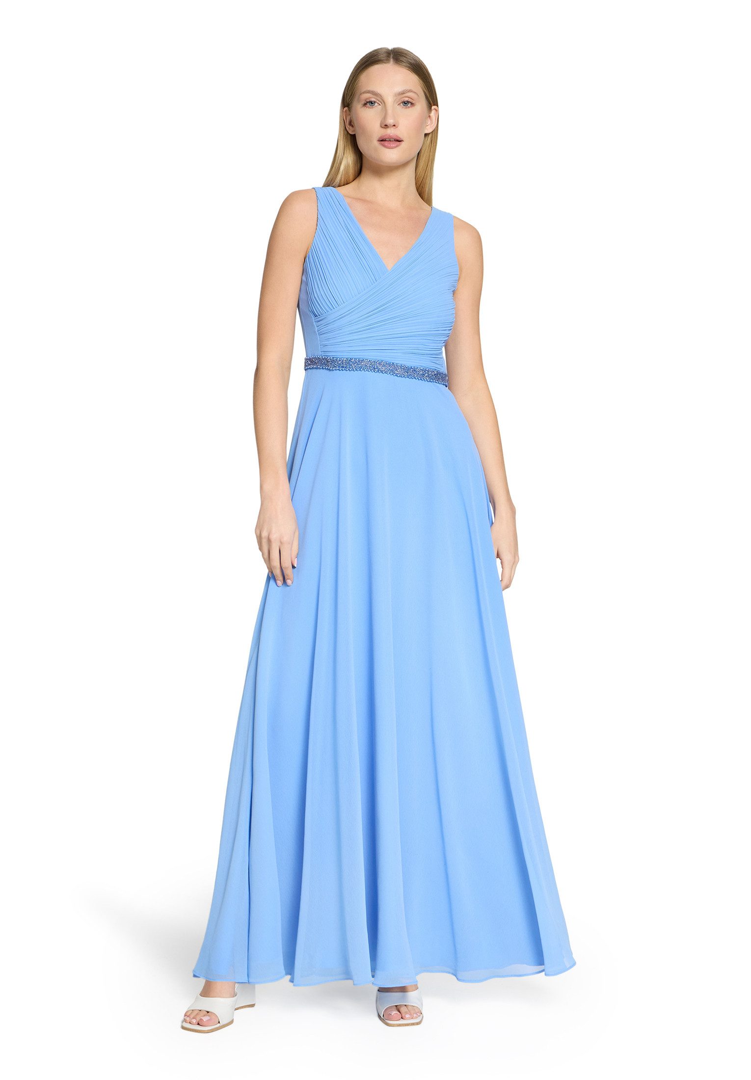 Vera Mont Abendkleid Damen mit Plissee Dekoelemente
