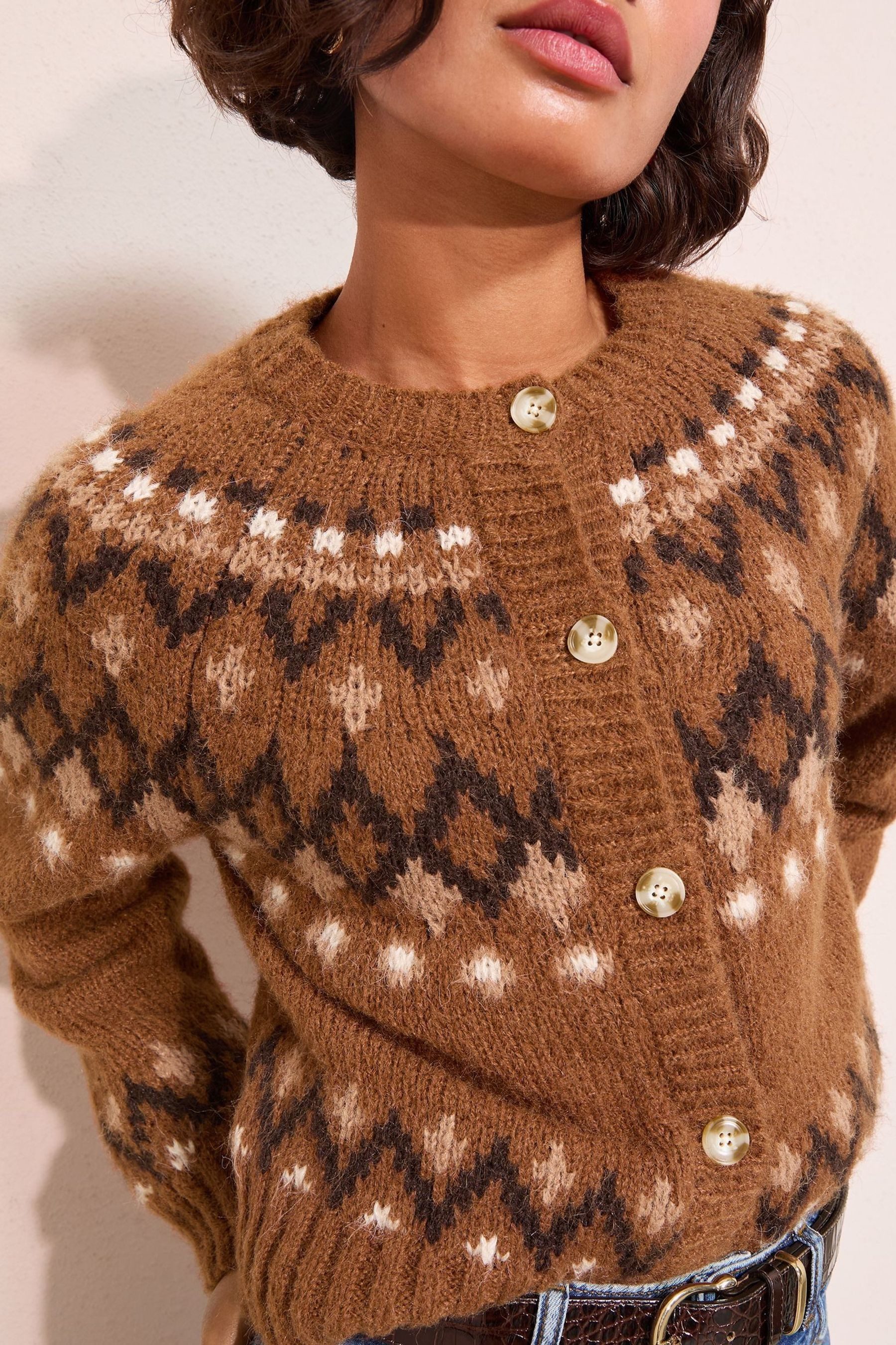 Strickjacke Friends Like These Strickjacke mit Fairisle-Muster