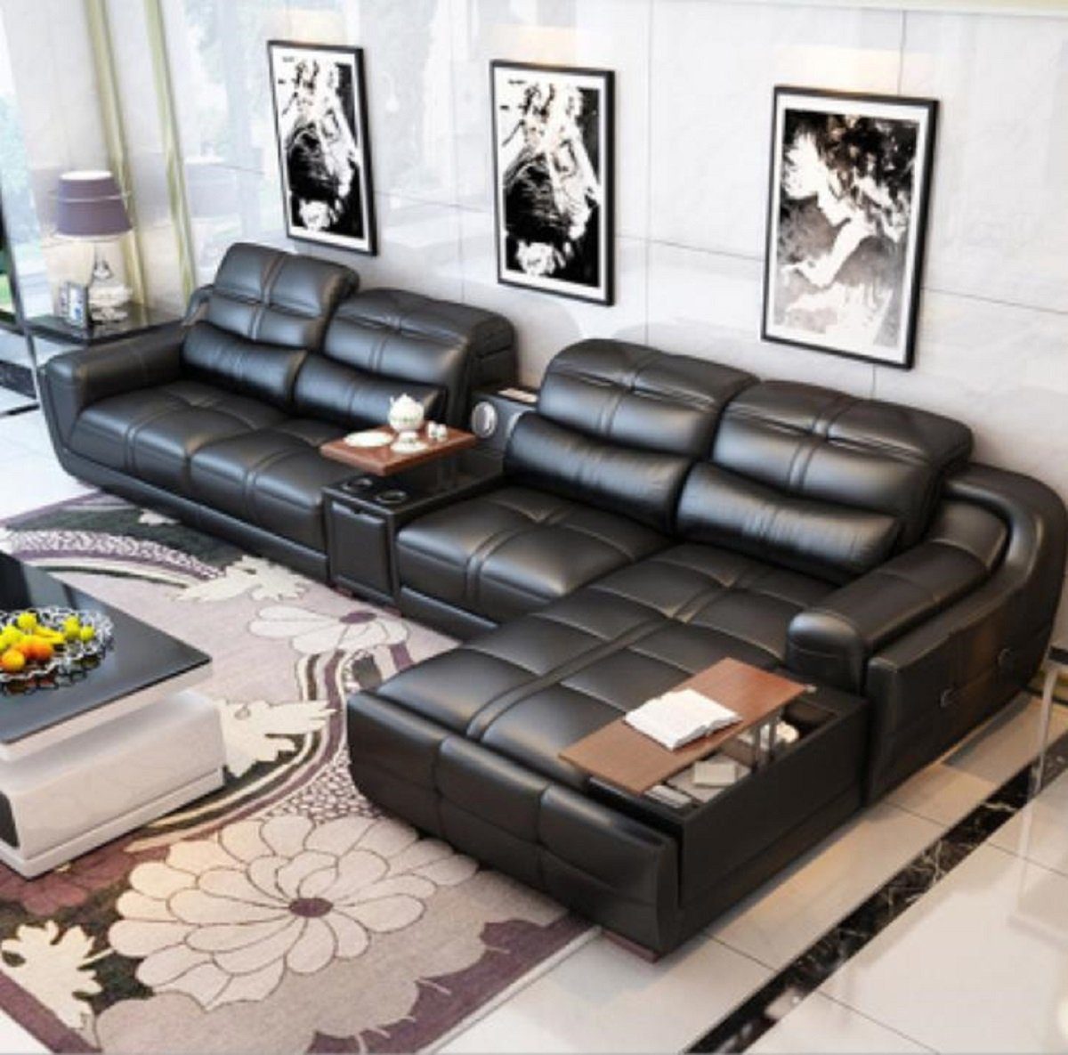 Europe Möbel, in Ecksofa Relax L-form Modern Couch Polster Ecksofa Sofa JVmoebel Made Sitz Luxus