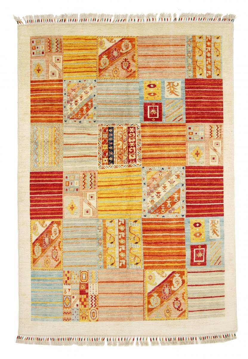 Handgeknüpfter Höhe: 5 mm Orientteppich, 166x239 Nain Moderner rechteckig, Patchwork Arijana Orientteppich Trading,