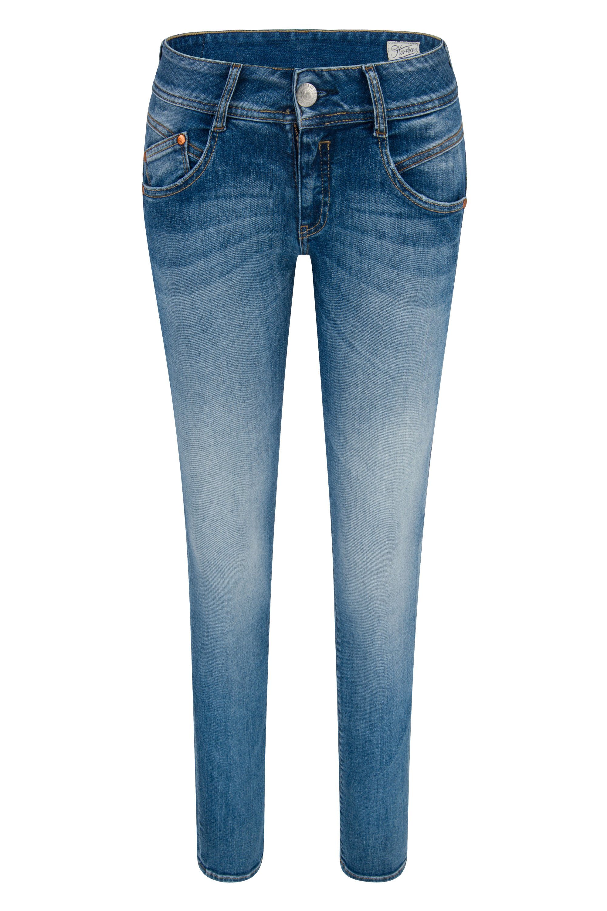 Organic Denim Slim Herrlicher Stretch-Jeans 5606-OD100-666 HERRLICHER GILA faded blue