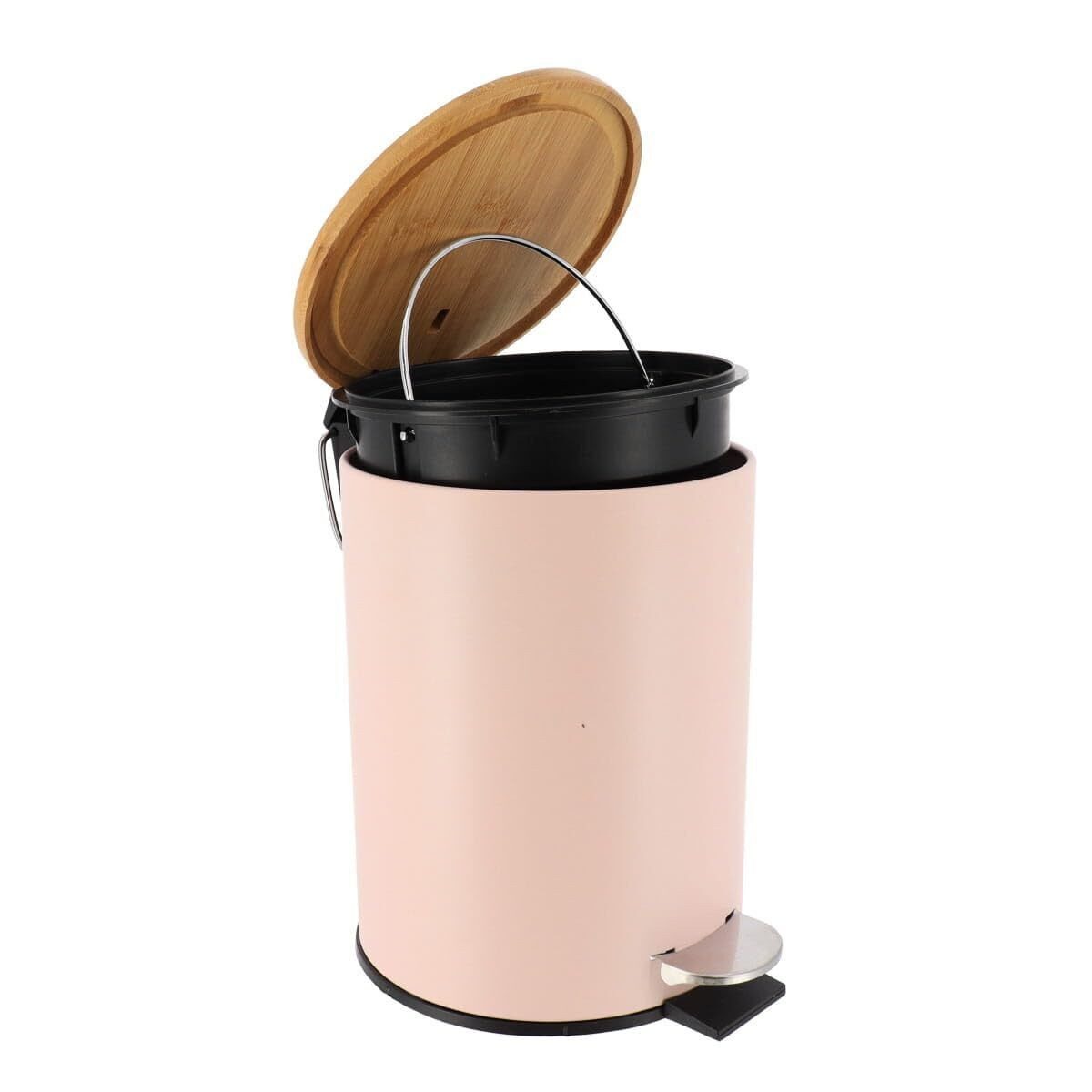 TENDANCE Kosmetikeimer Tretmülleimer Abfalleimer 3 L Mülleimer mit Absenkautomatik