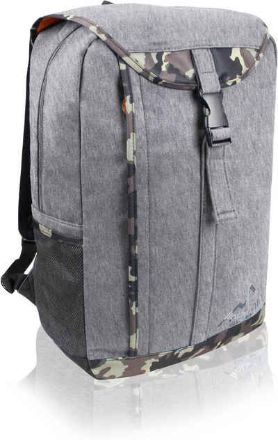 Daypack Rucksack „Freshman“ Tagesrucksack Uni Schulrucksack mit Laptopfach 