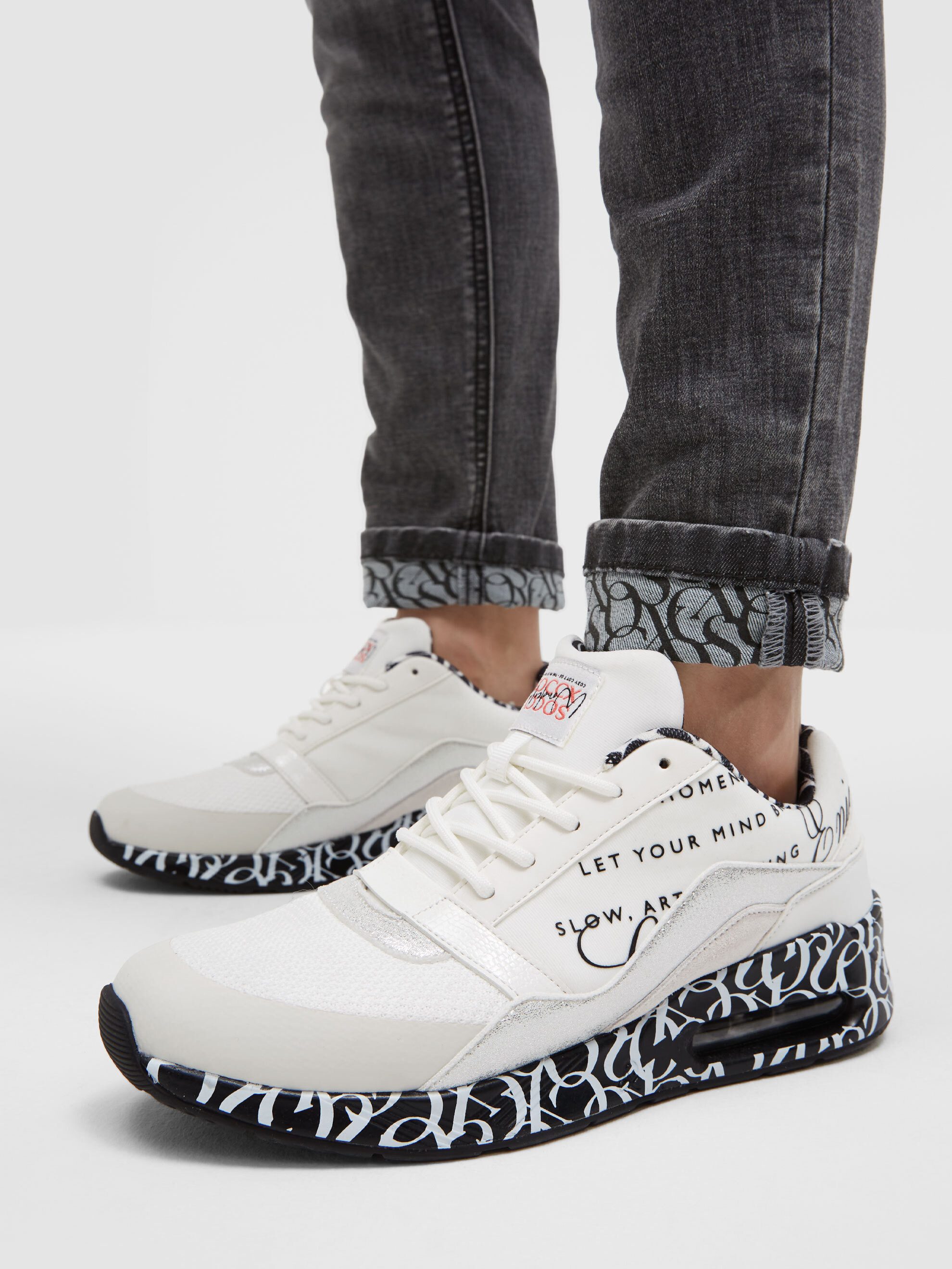SOCCX Sneaker mit Glitter-Elementen