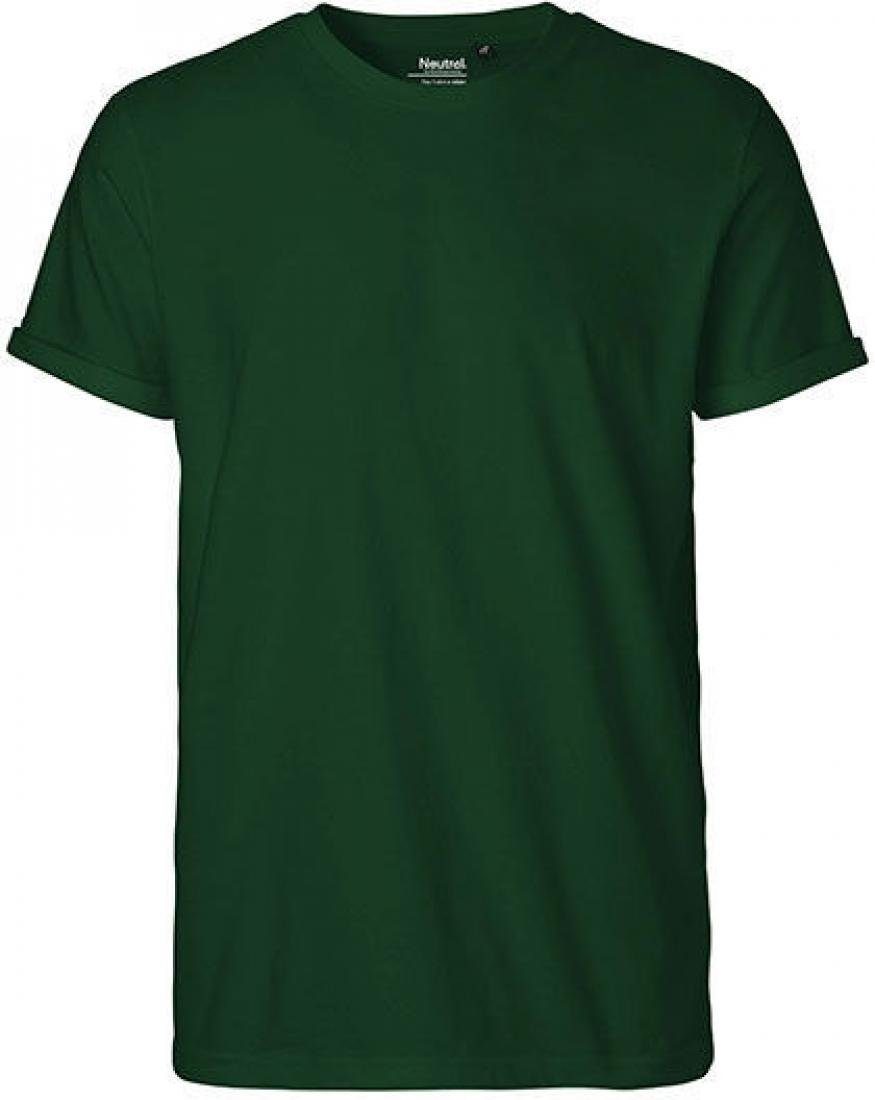 Neutral Rundhalsshirt Herren Roll Up Sleeve günstig online kaufen