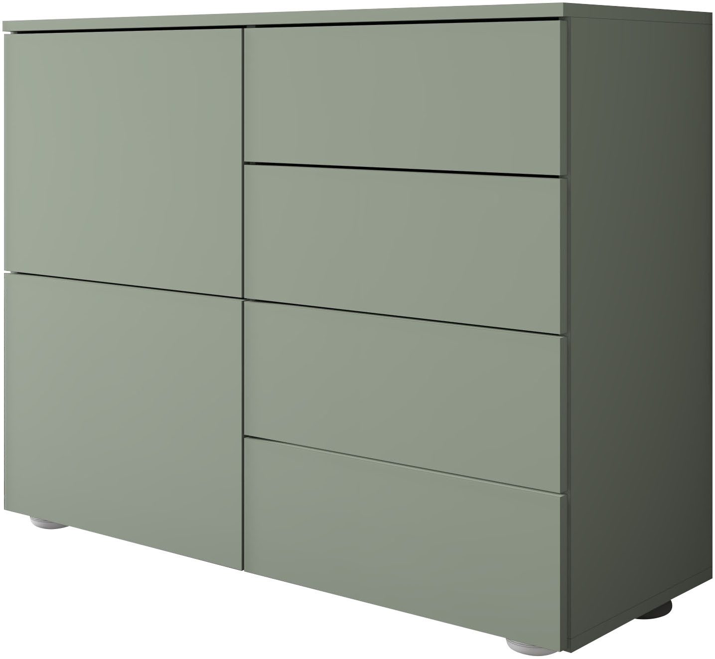 borchardt Möbel Kommode Rova, Sideboard Breite 93 cm, Push-To-Open, verstellbare Einlegeböden, viel Stauraum, Breite 93cm