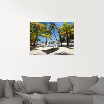 Artland Glasbild Florida Keys Relax, Strand (1 St), in verschiedenen Größen