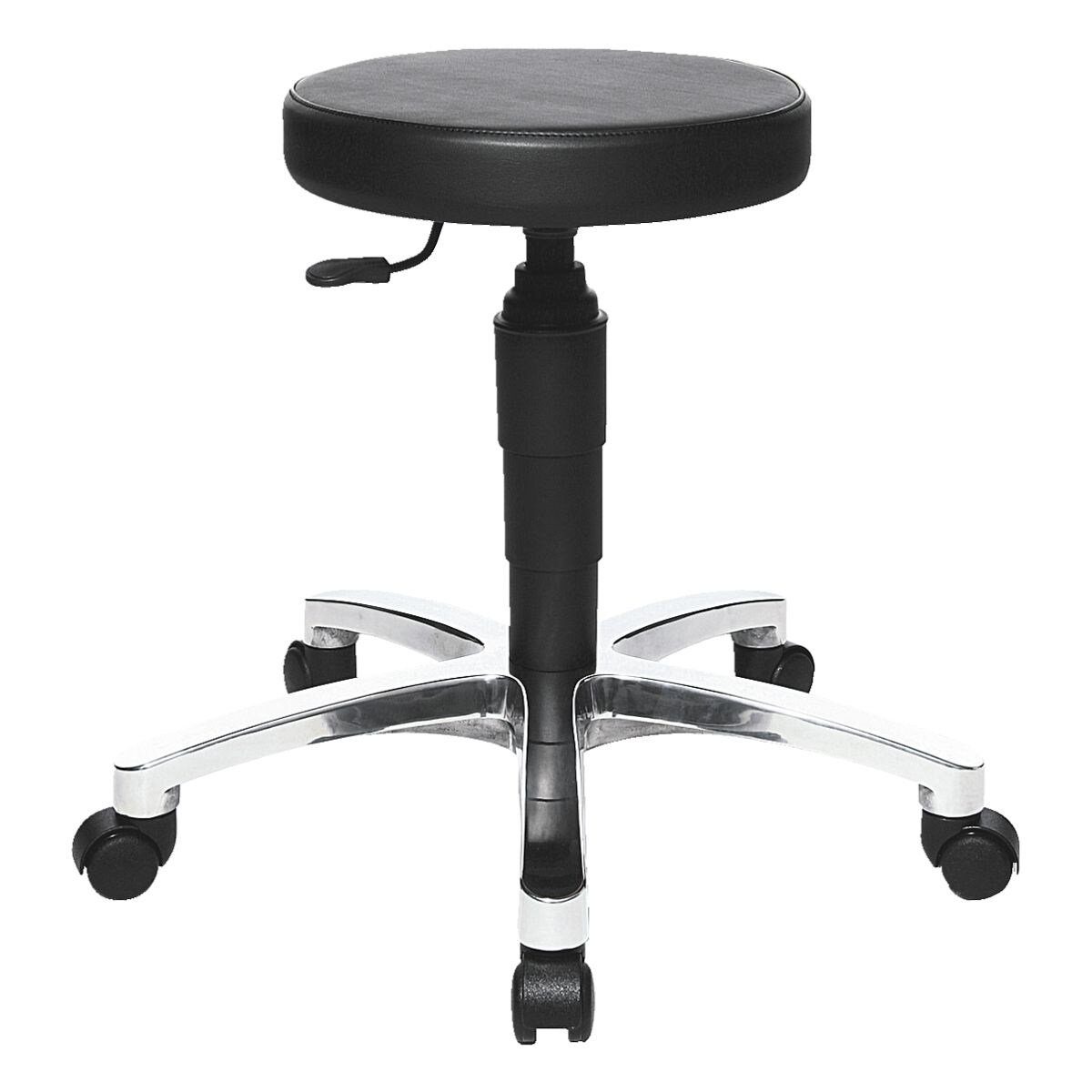 TOPSTAR Drehhocker TEC 70, hochgepolsterte Sitzfläche mit Kunstlederbezug