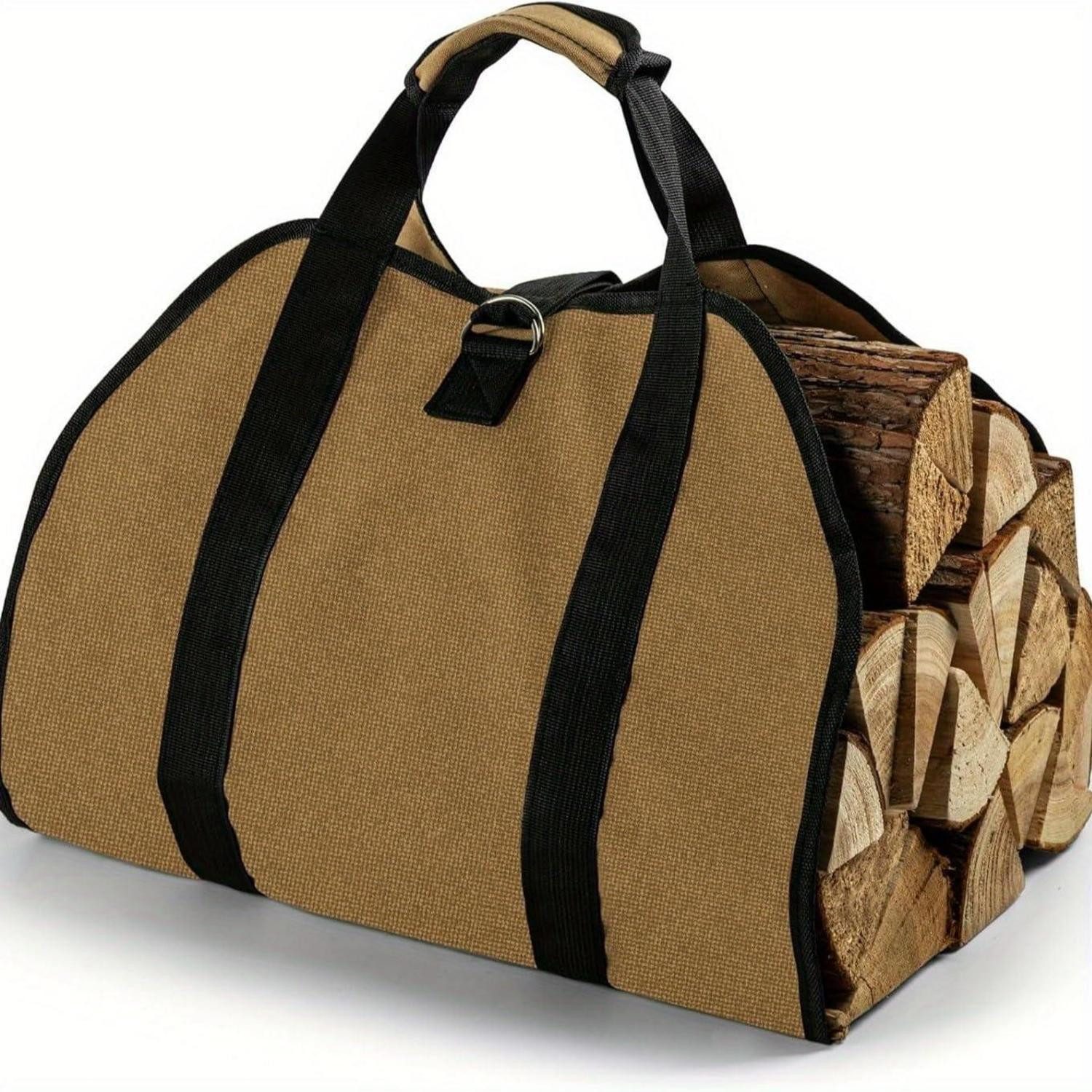 LuxusKollektion Holztragetasche Brennholztasche Canvas Groß Robust (1 St)