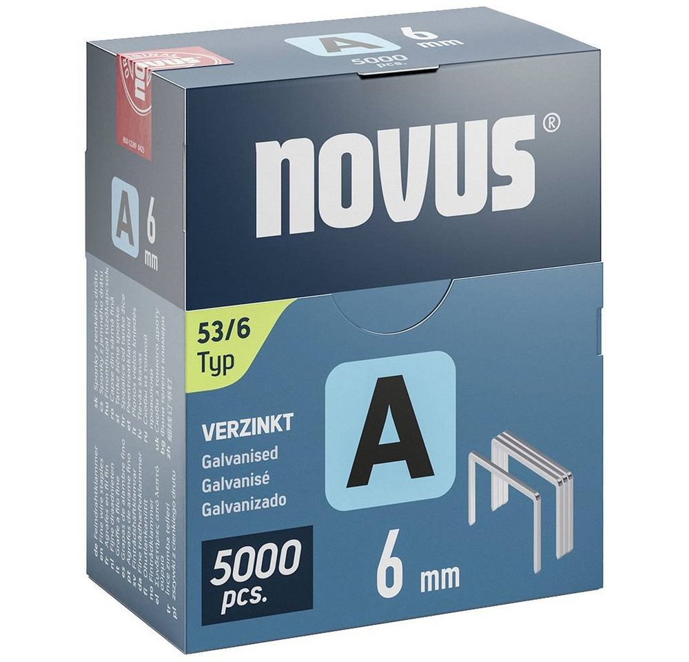 NOVUS Tackerklammer Feindrahtklammern A Typ 53 6mm 042-0761