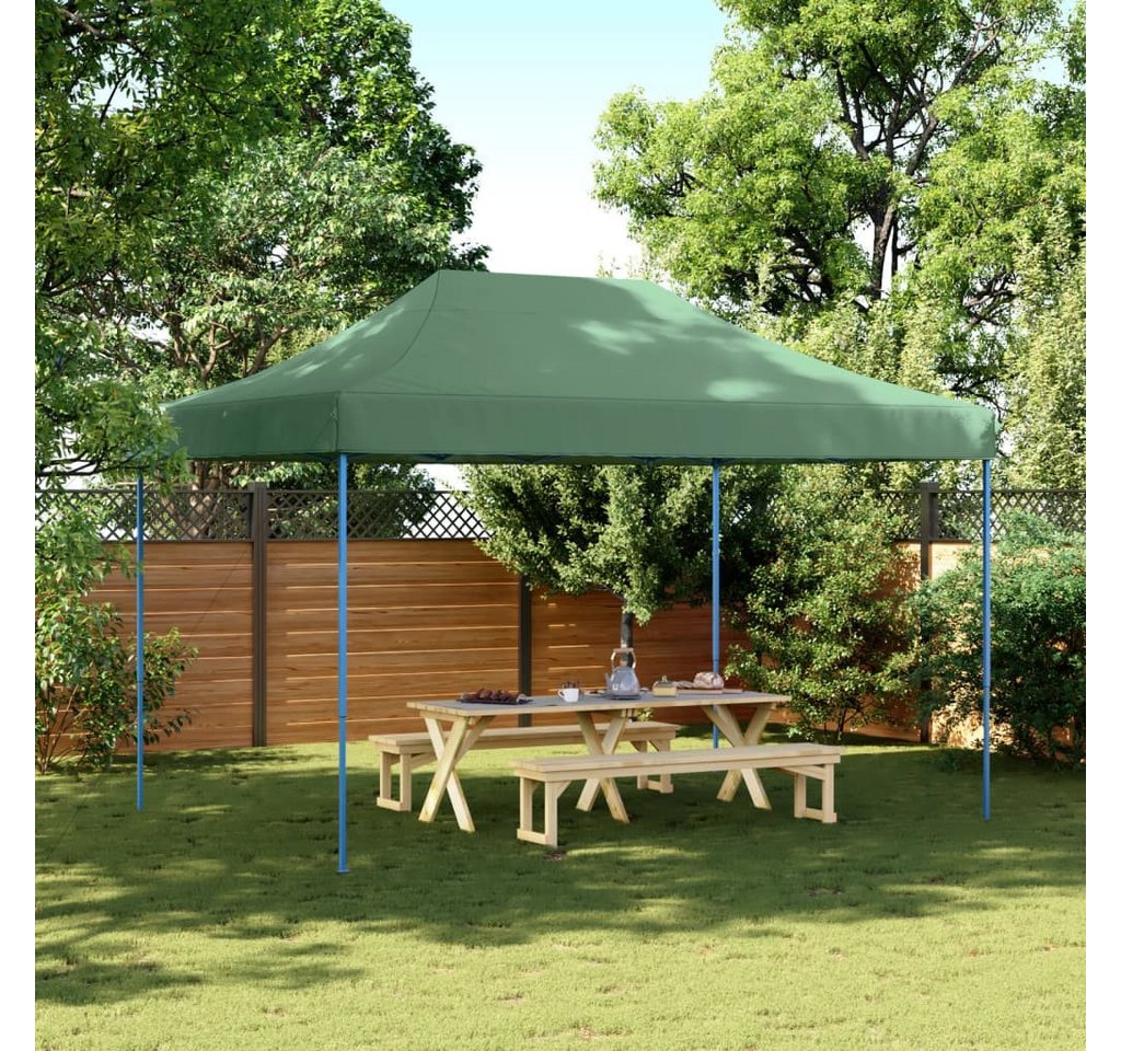 Thumbnail - vidaXL Pavillon Pavillon Gartenpavillon Partyzelt Faltbar Pop-Up Grün 410x279x315 cm