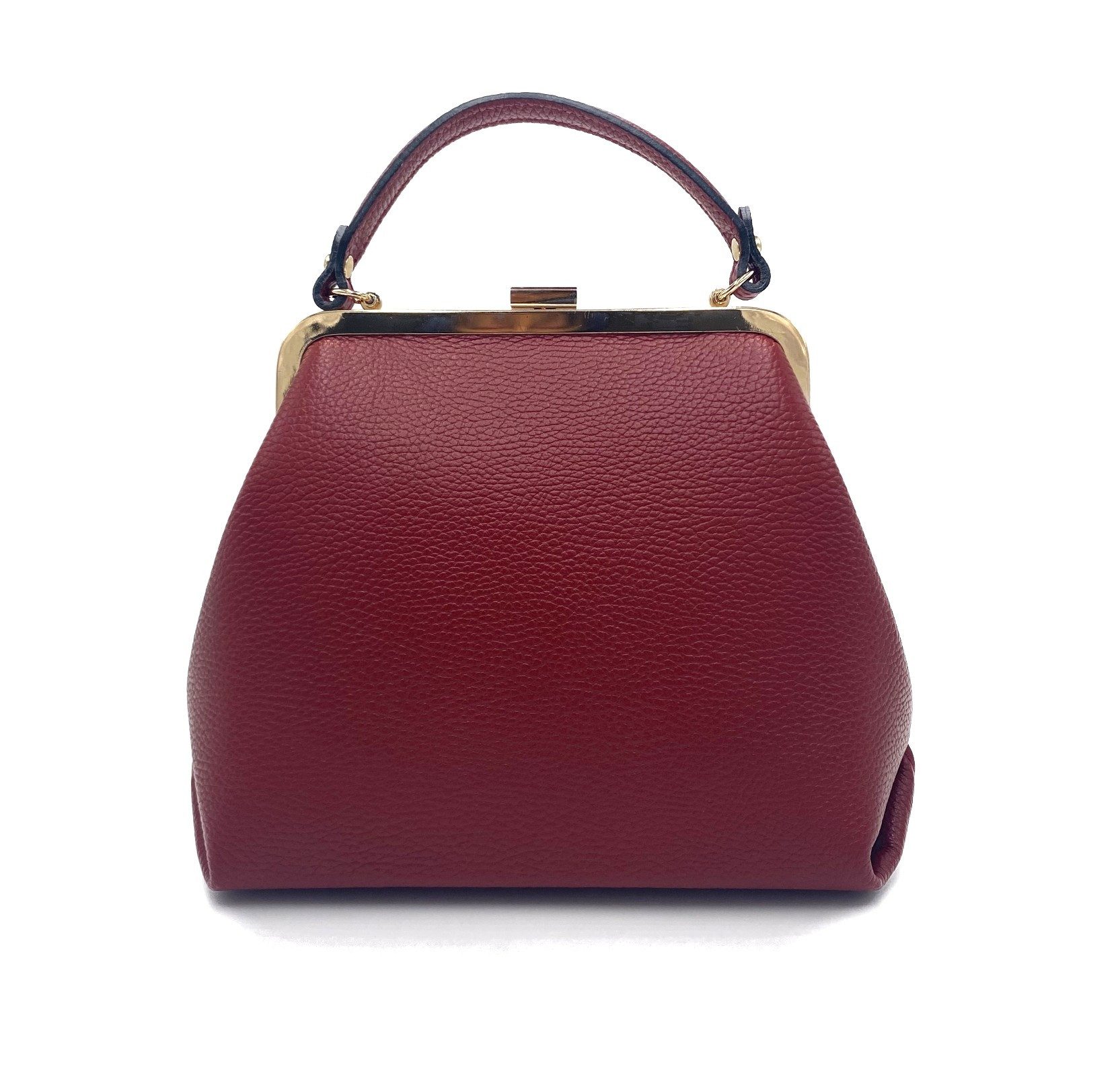 Taschenkinder Handtasche Louise – Damen Lederhandtasche im Vintage-Stil (Packung), Made in Italy - Echtes Leder