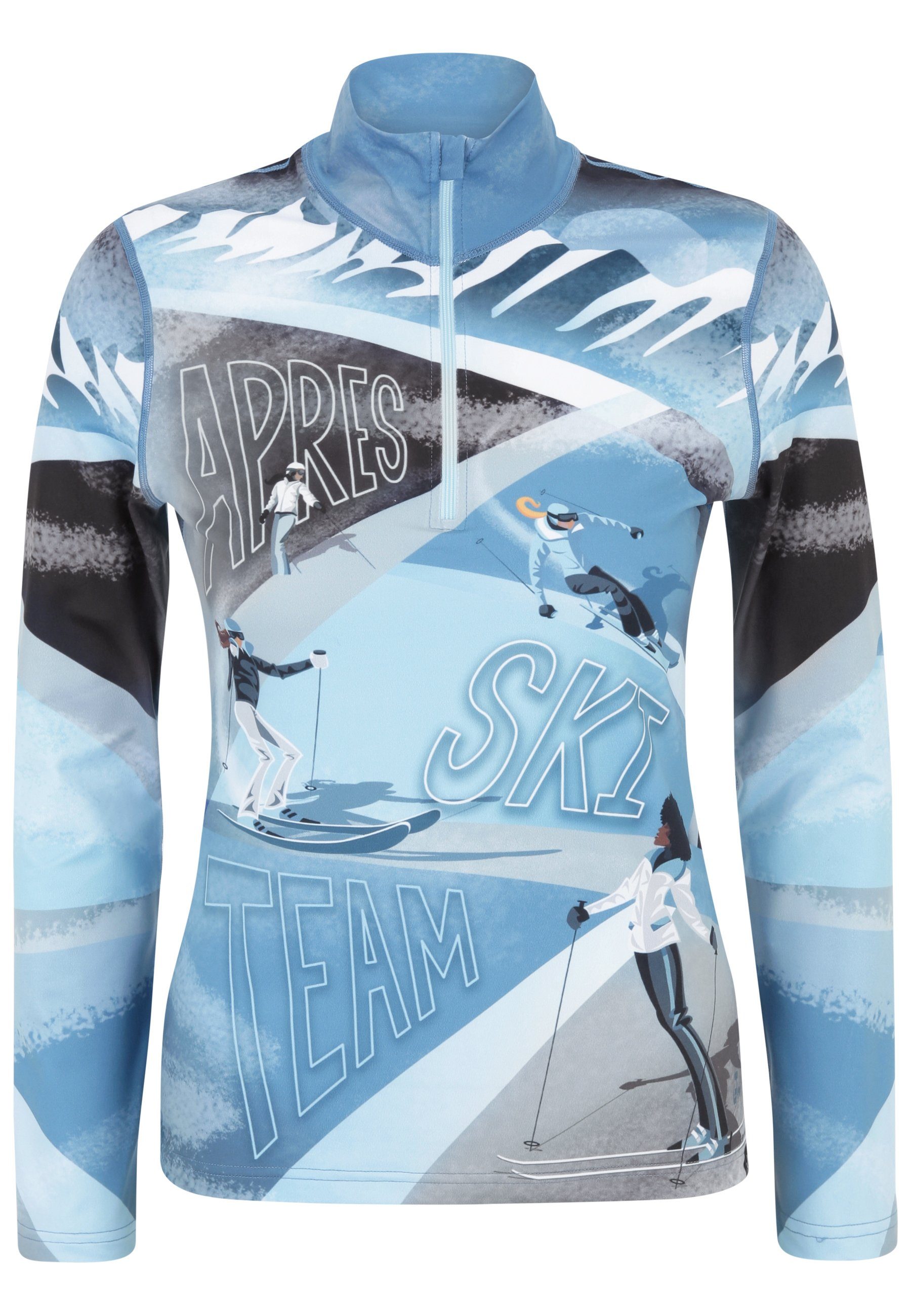 (1-tlg) Apres Klover Team Ski Krimson Langarmshirt