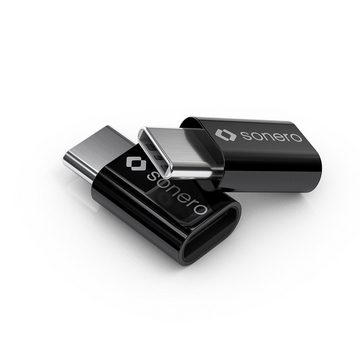 sonero Sonero U-A111 USB-Adapter (USB-C Stecker auf Micro USB-Buchse) schwarz USB-Kabel