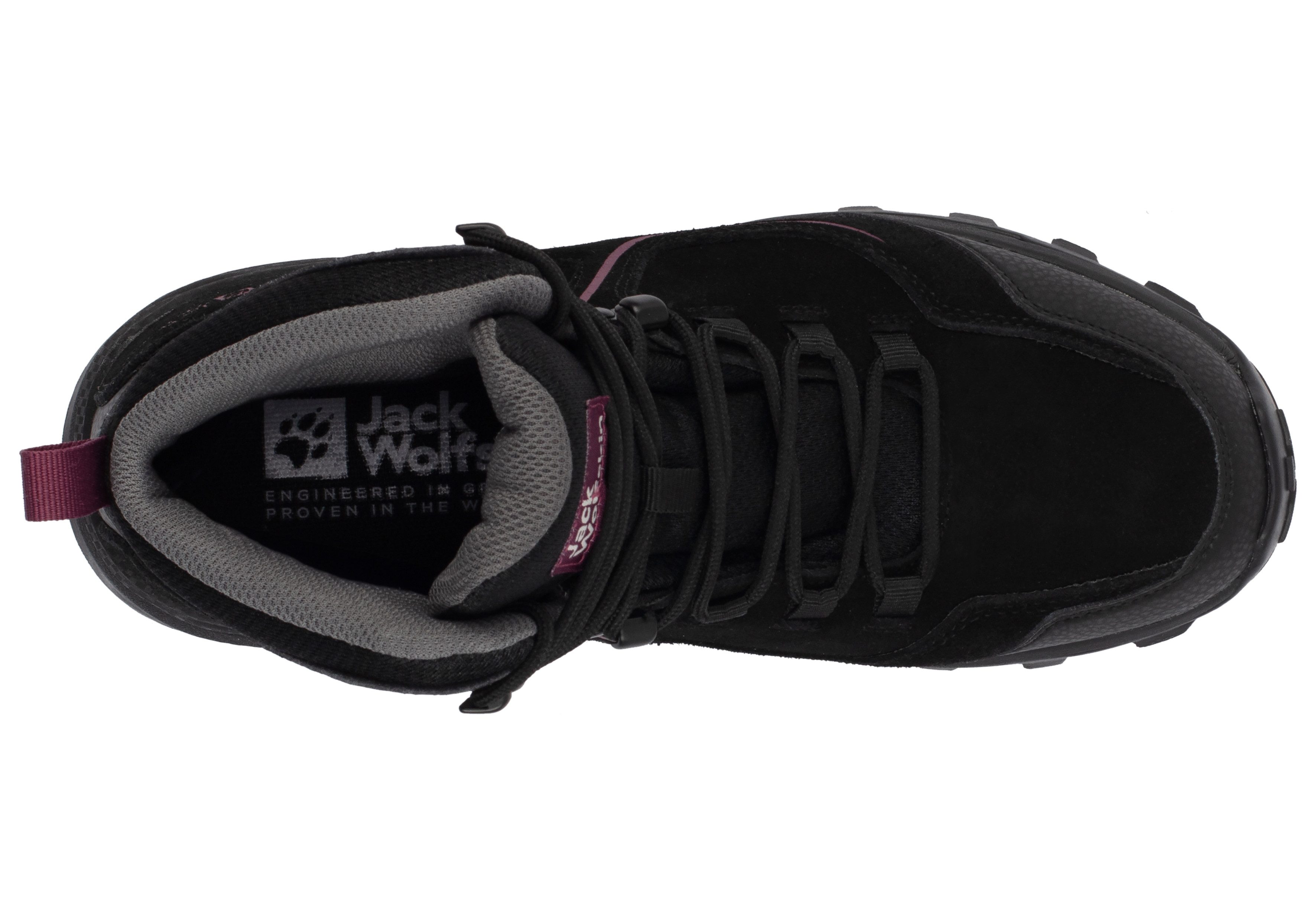 Jack Wolfskin SUNSET HIKE TEXAPORE MID W Wanderschuh Wasserdicht, Trekkingschuh
