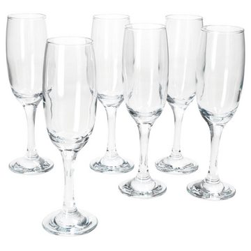 MamboCat Sektglas 6x Imperial Sektflöte 180ml Champagner-Gläser, Glas