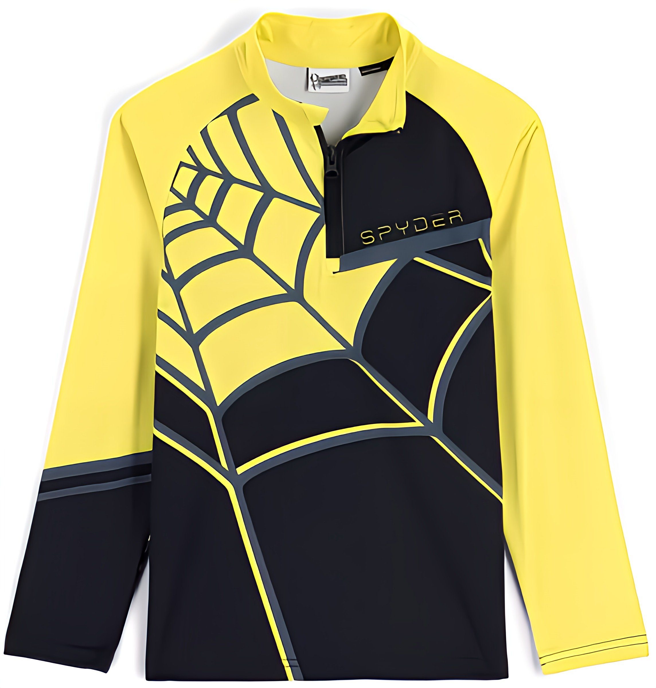 Spyder Langarmshirt Web Zip T Neck Skirolli für Kinder