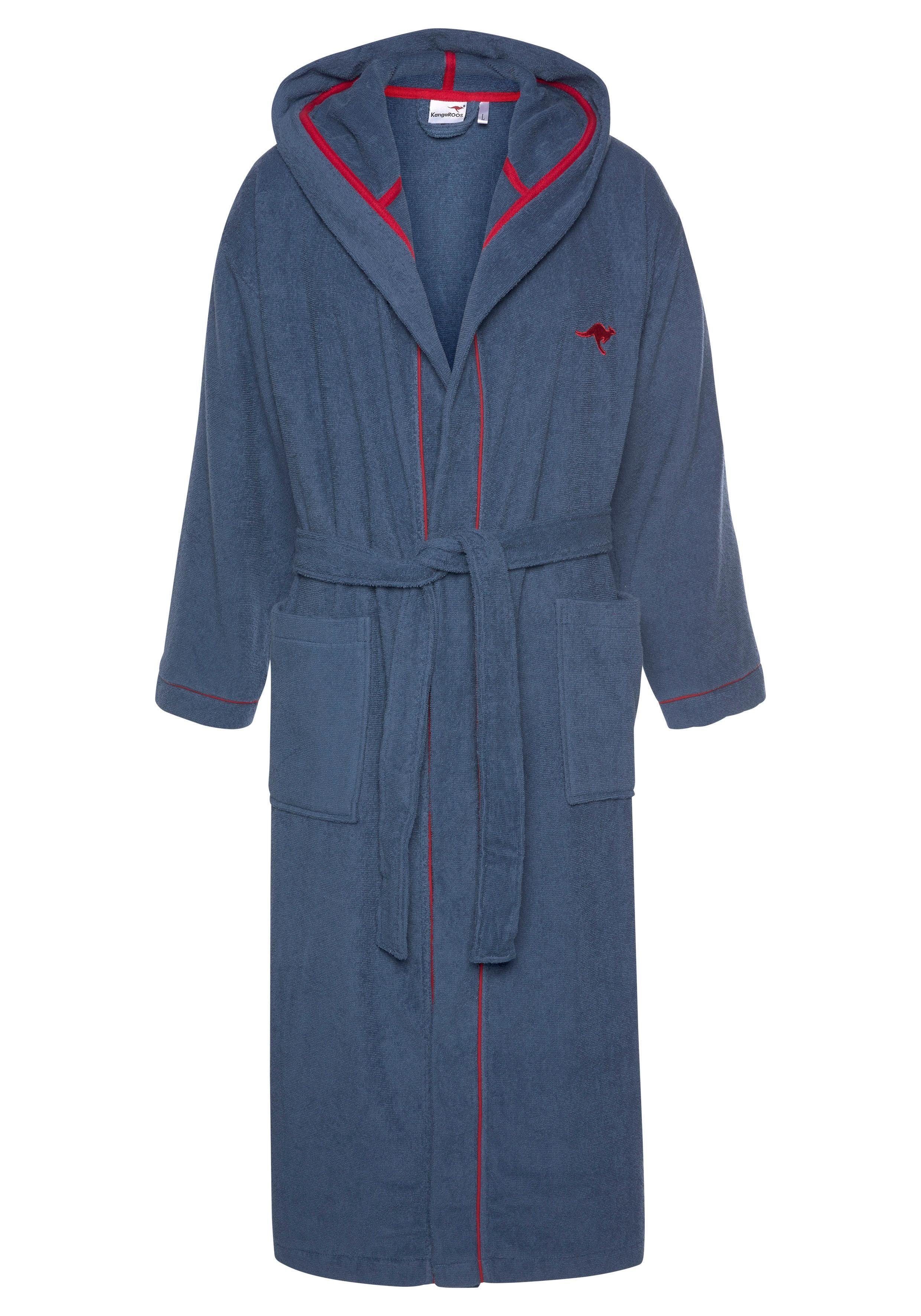 KangaROOS Unisex-Bademantel Luke, ideal für Sauna günstig online kaufen
