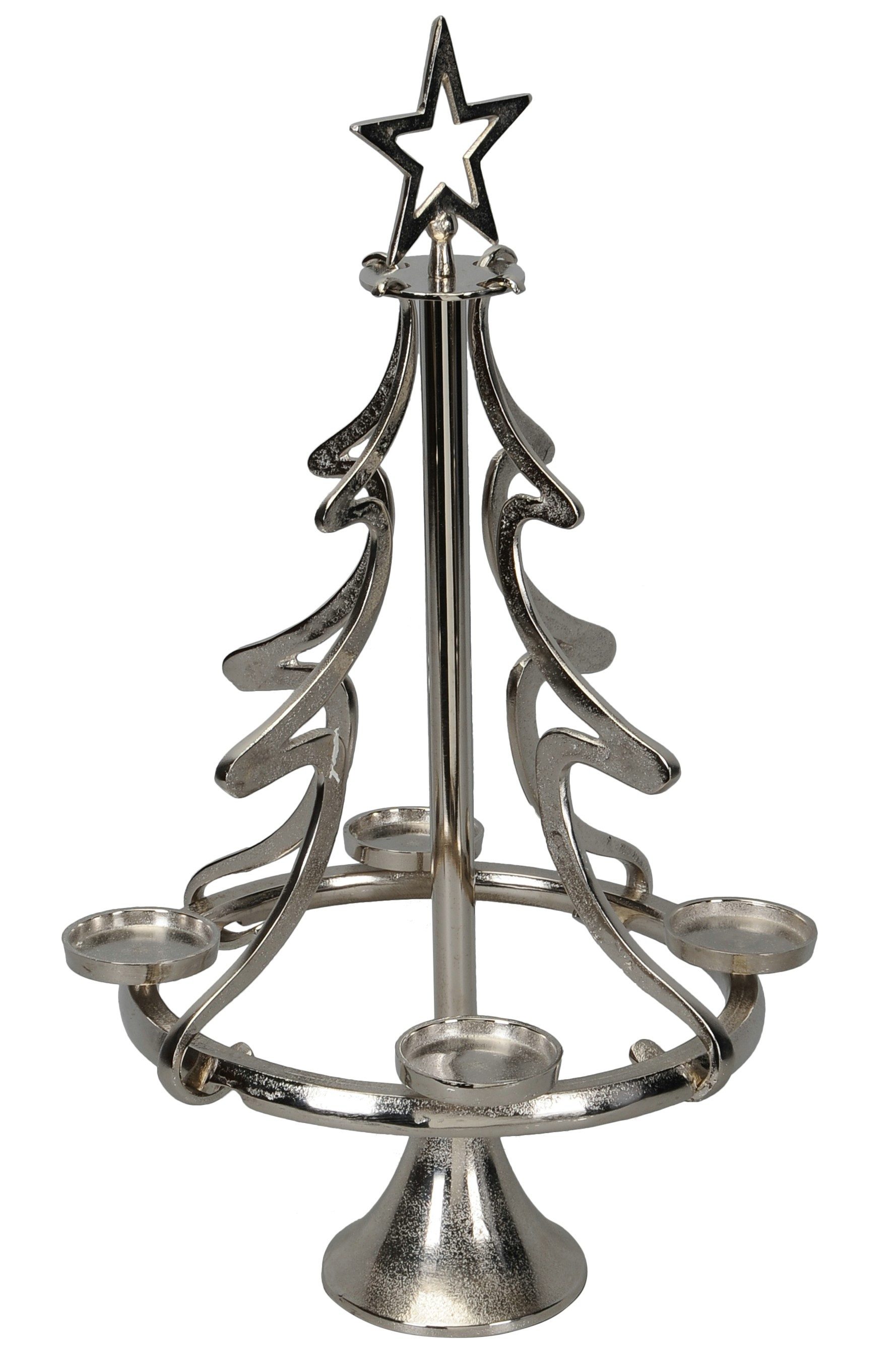 finehomegarden Kerzenständer Alu Tannenbaum H55cm + H72cm für Gläser als Si günstig online kaufen