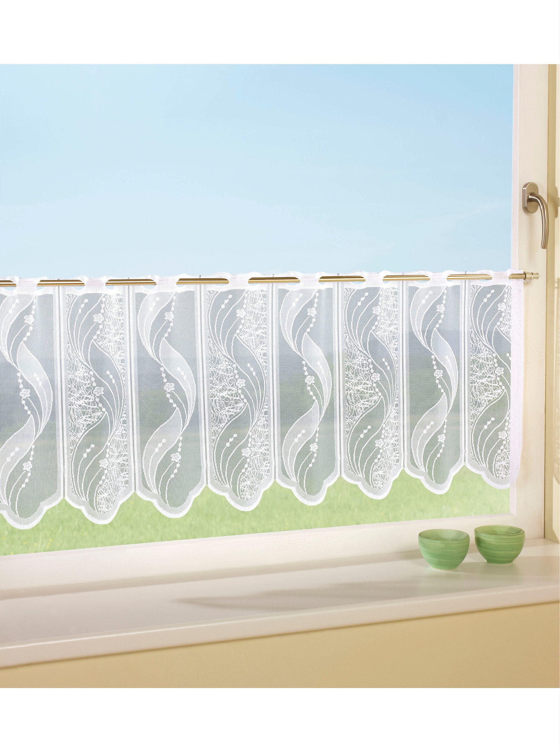 Witt Gardine Fensterbehang, Durchzuglöcher, halbtransparent, Fensterbehang günstig online kaufen