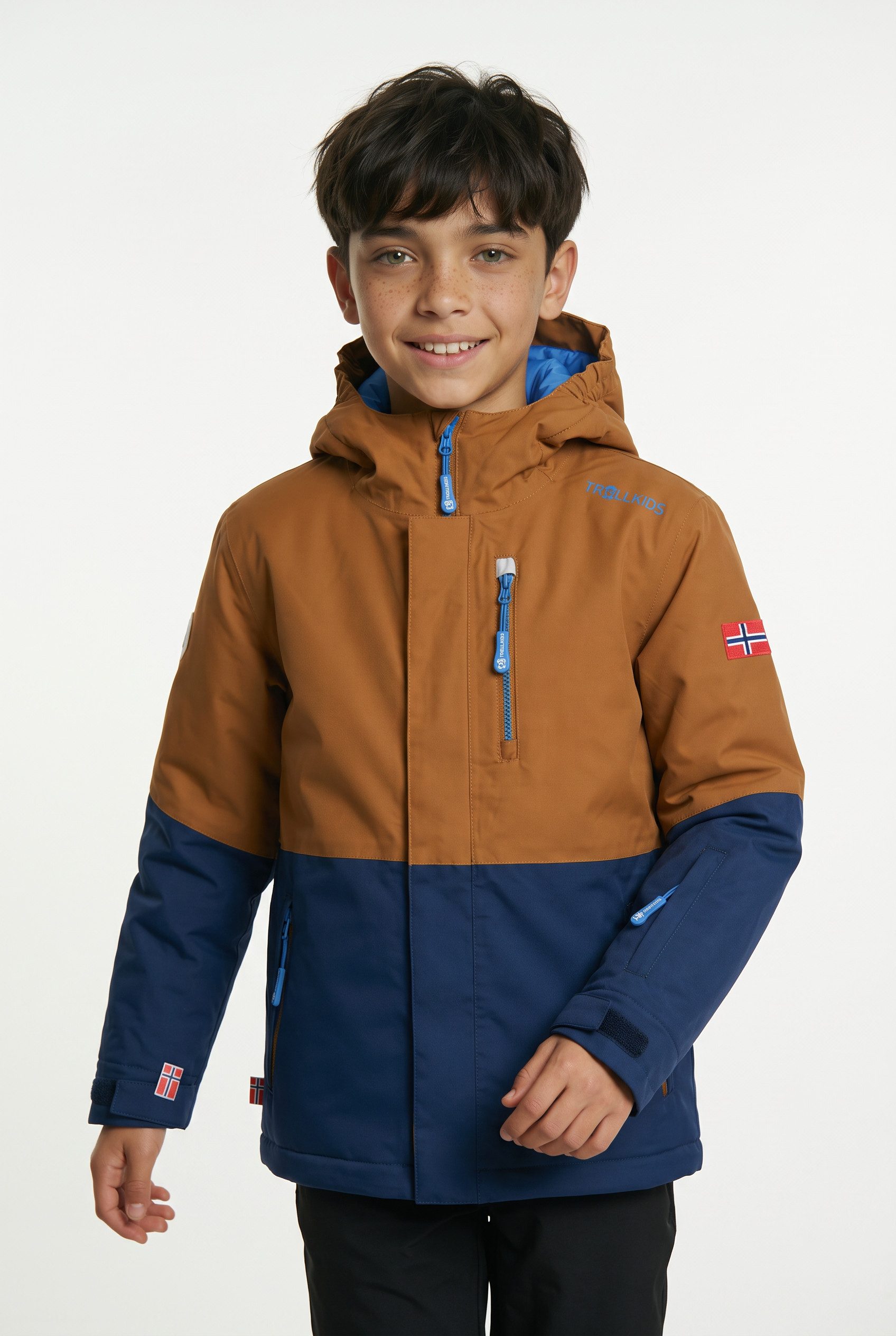 TROLLKIDS Winterjacke KIDS HALLINGDAL JACKET sportliche, aus Polyester und Polyamid, wasserdicht, atmungsaktiv