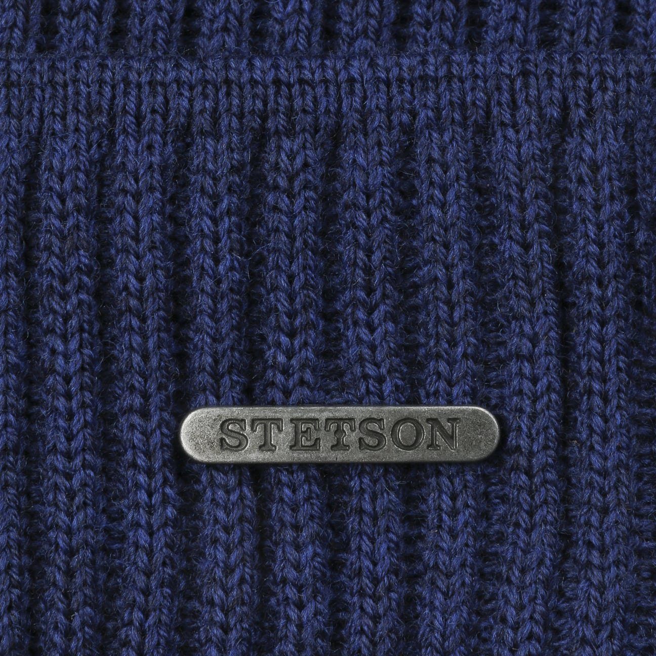 Stetson Strickmütze (1-St) Strickmützen mit Umschlag, in Made Italy saphirblau