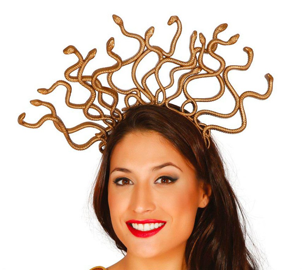 Kostüm Medusa Haarreif mit Schlangen