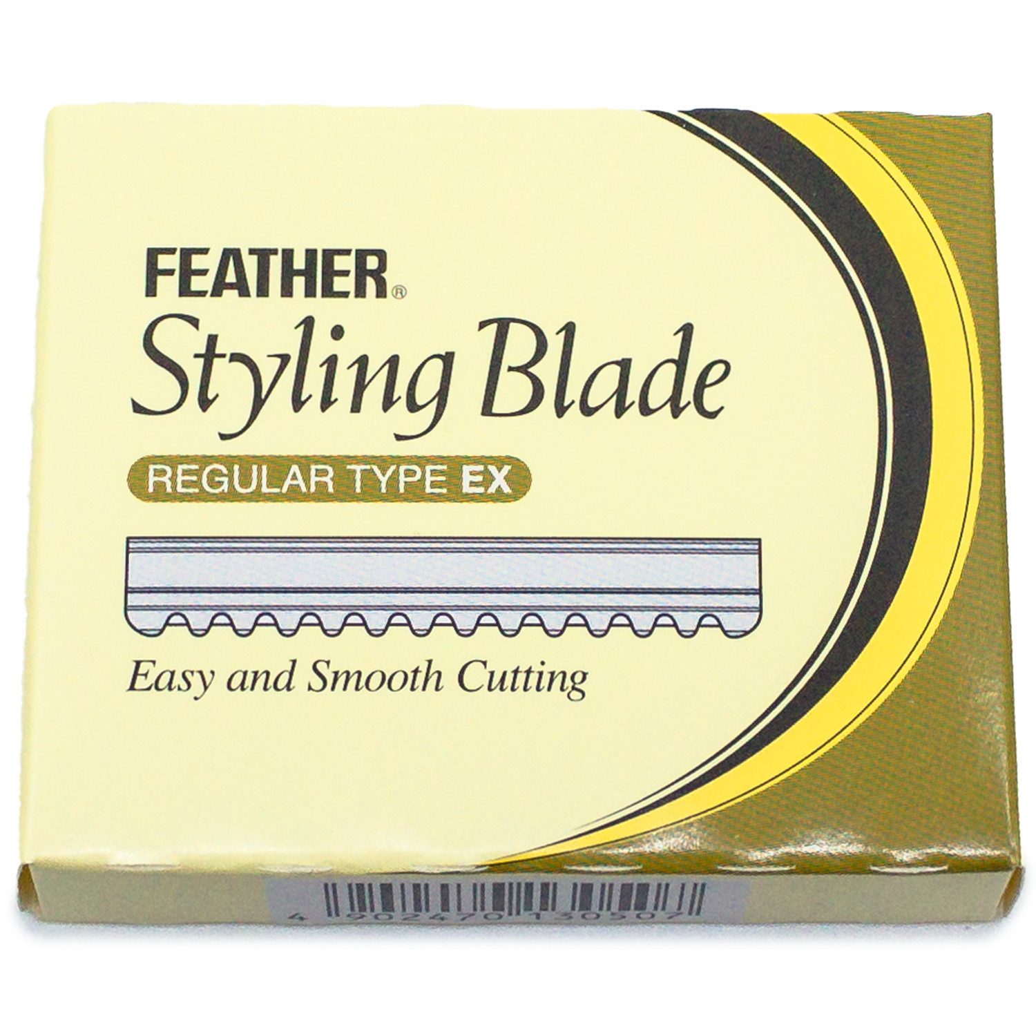 Feather Rasierklingen für Haarmesser Styling Razor original Styling Blade, 10-tlg., Regular TYPE EX, Edelstahl, rostfrei