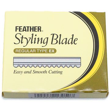 Feather Rasierklingen für Haarmesser Styling Razor original Styling Blade, 50-tlg., Regular TYPE EX, Edelstahl, rostfrei
