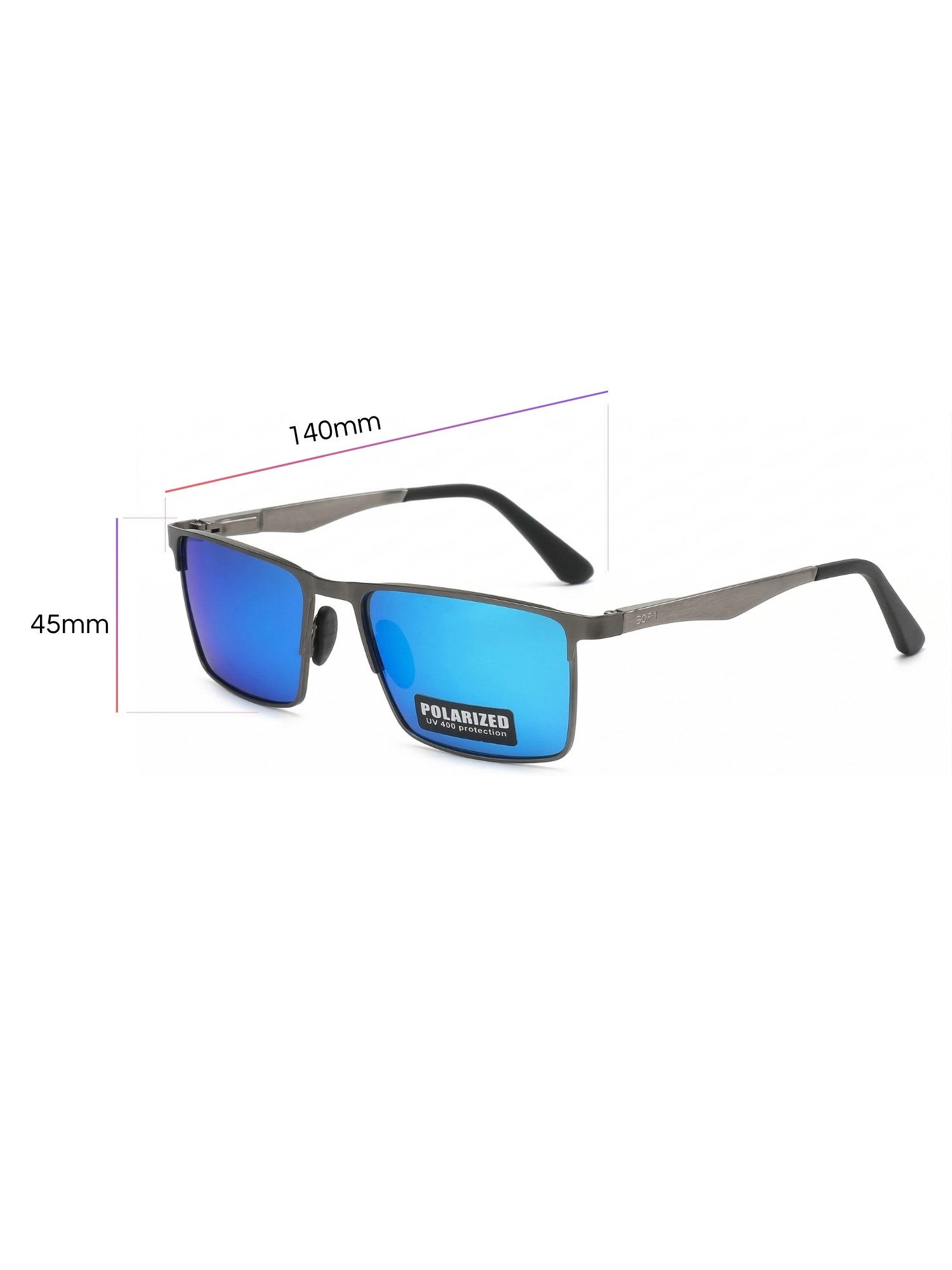 ANTALUX Sonnenbrille Polarisierte Sonnenbrille Stilvolles Design mit UV 400 Schutz Polarisierte Gläser, UV400 Schutz, Metallrahmen